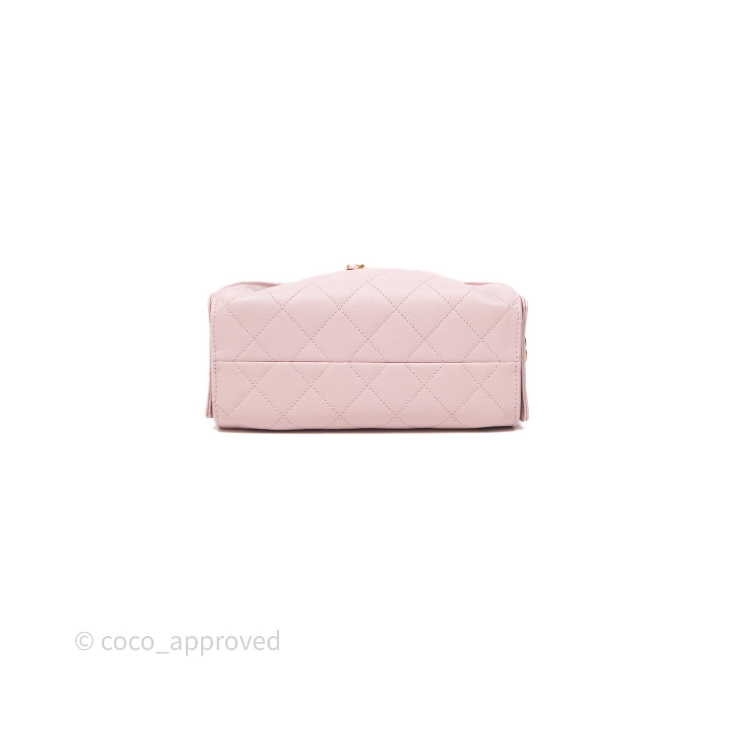 Chanel 25 Mini Pink Caviar Aged Gold Hardware