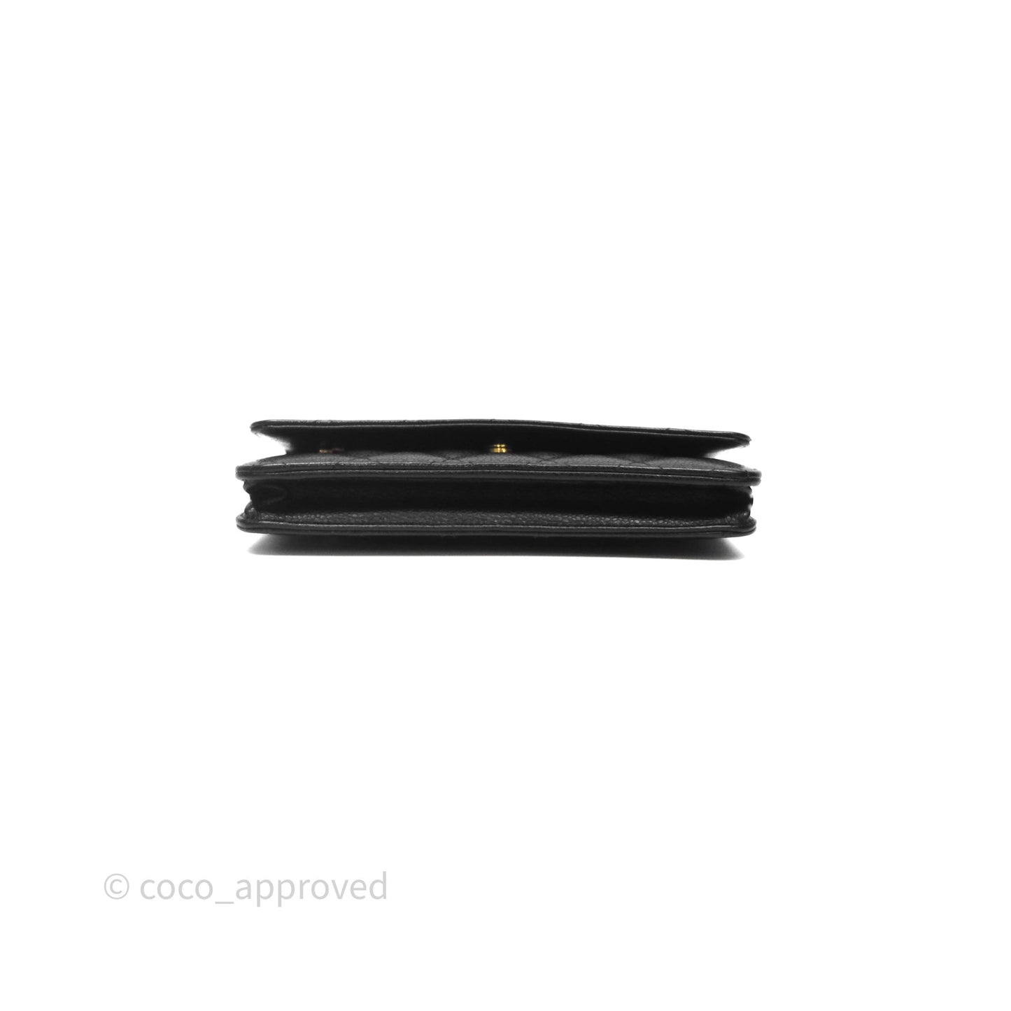 Chanel Quilted Wallet on Chain WOC Black Caviar Gold Hardware