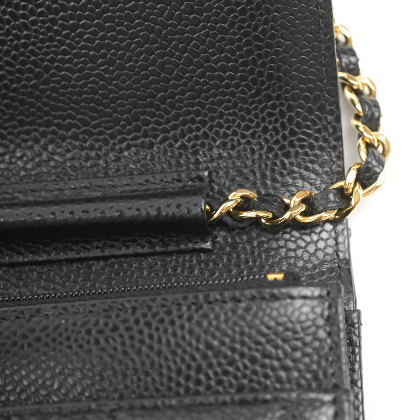 Chanel Quilted Classic WOC Black Caviar Gold Hardware