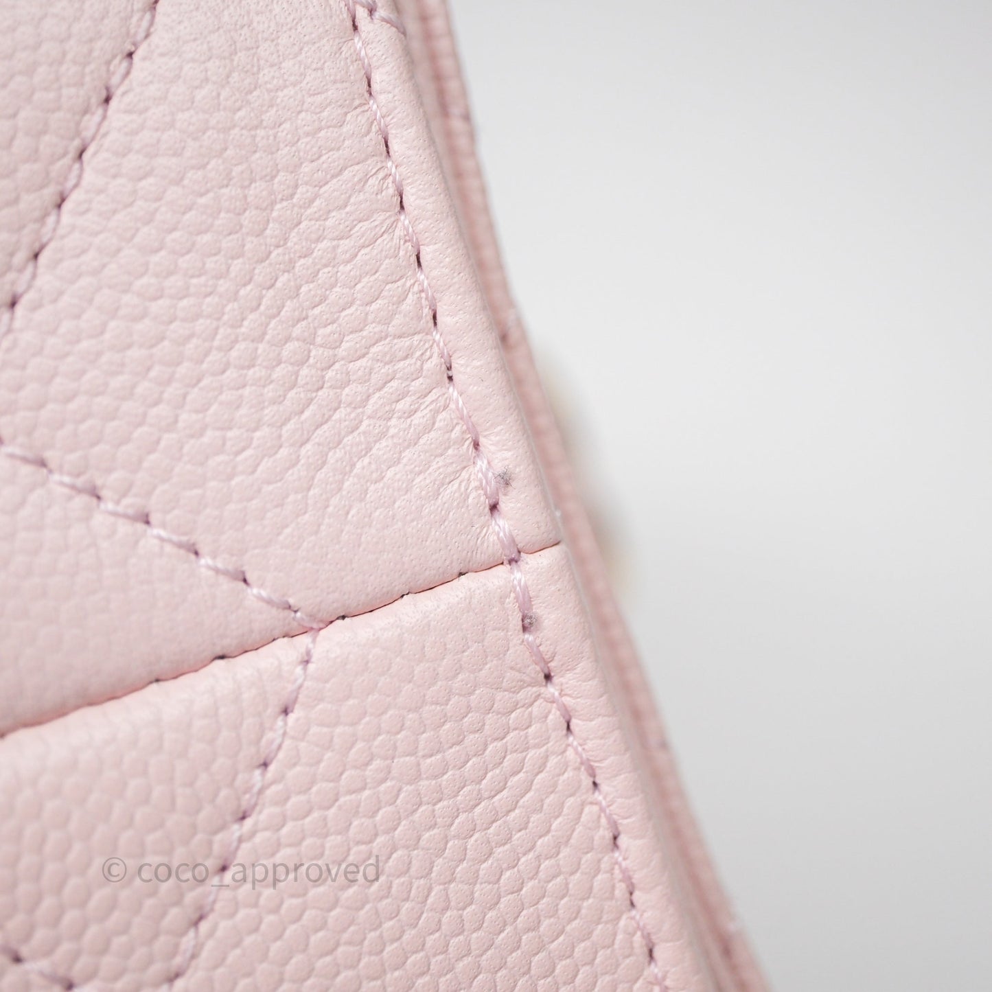 Chanel 25 Mini Pink Caviar Aged Gold Hardware