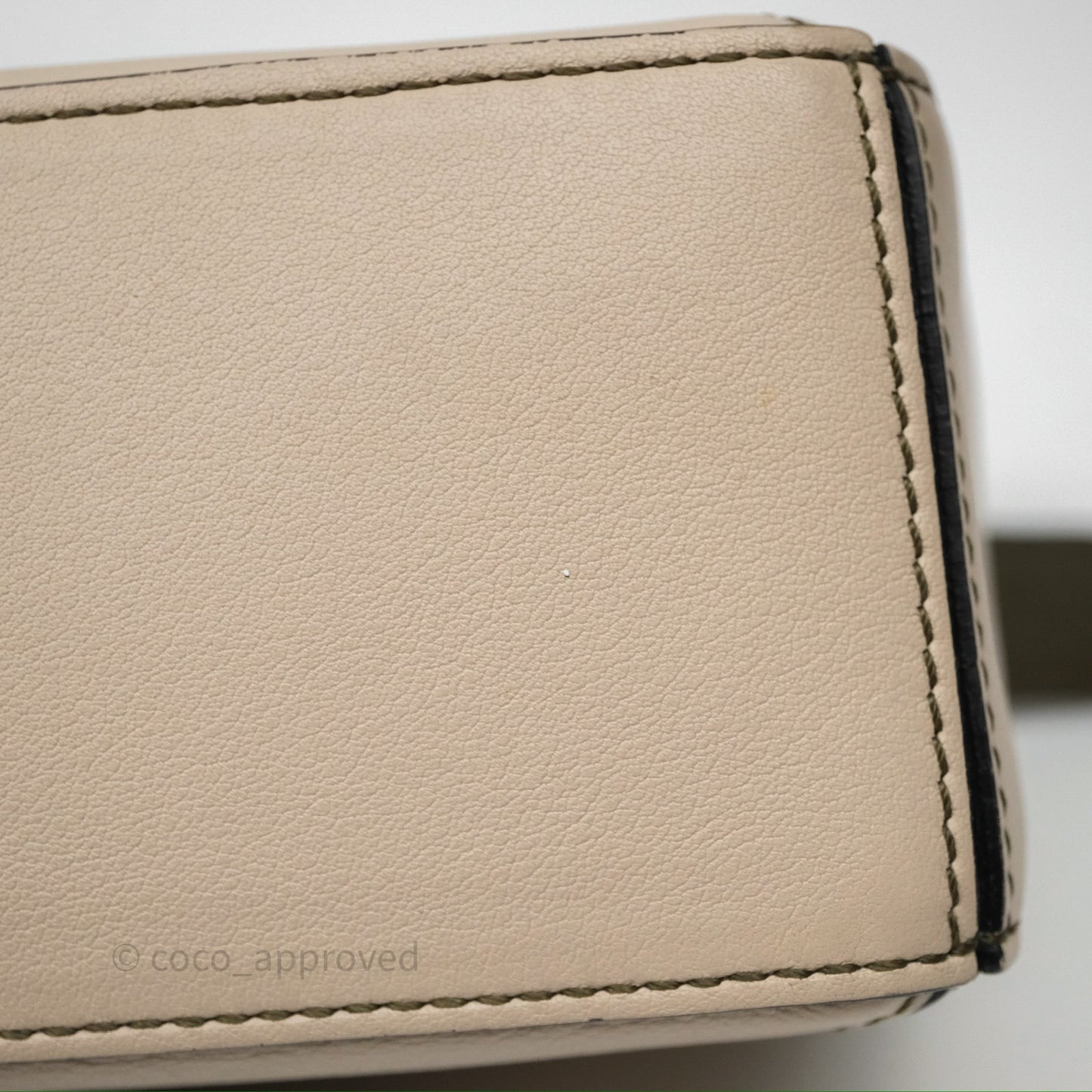 Loewe Mini Puzzle Bag Green Calfskin Gold Hardware