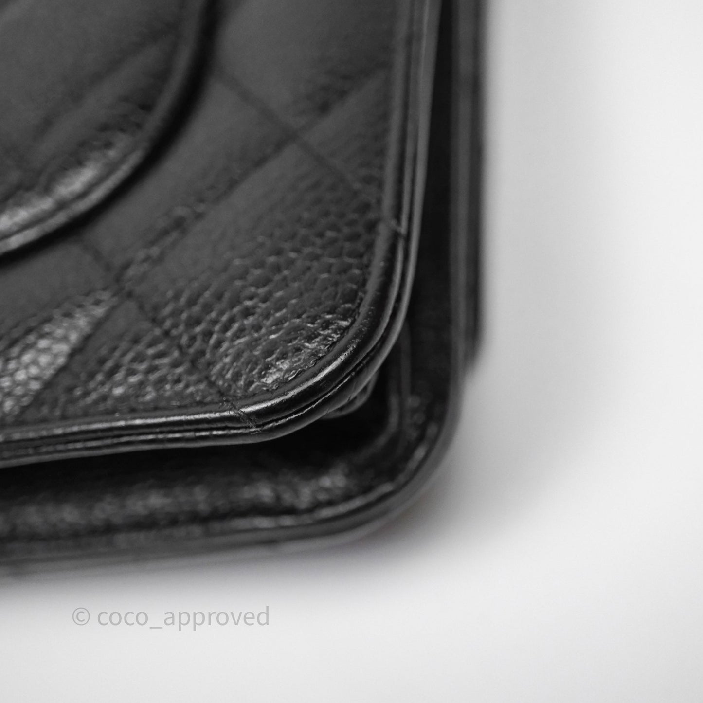 Chanel Quilted Wallet on Chain WOC Black Caviar Gold Hardware
