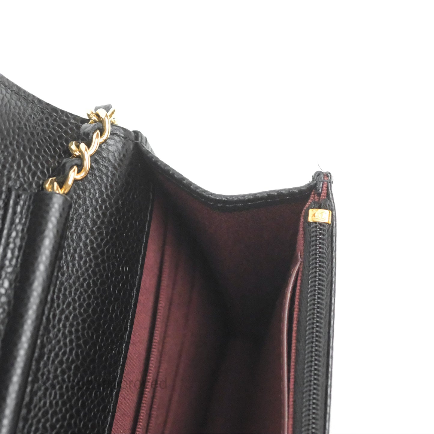 Chanel Quilted Classic WOC Black Caviar Gold Hardware