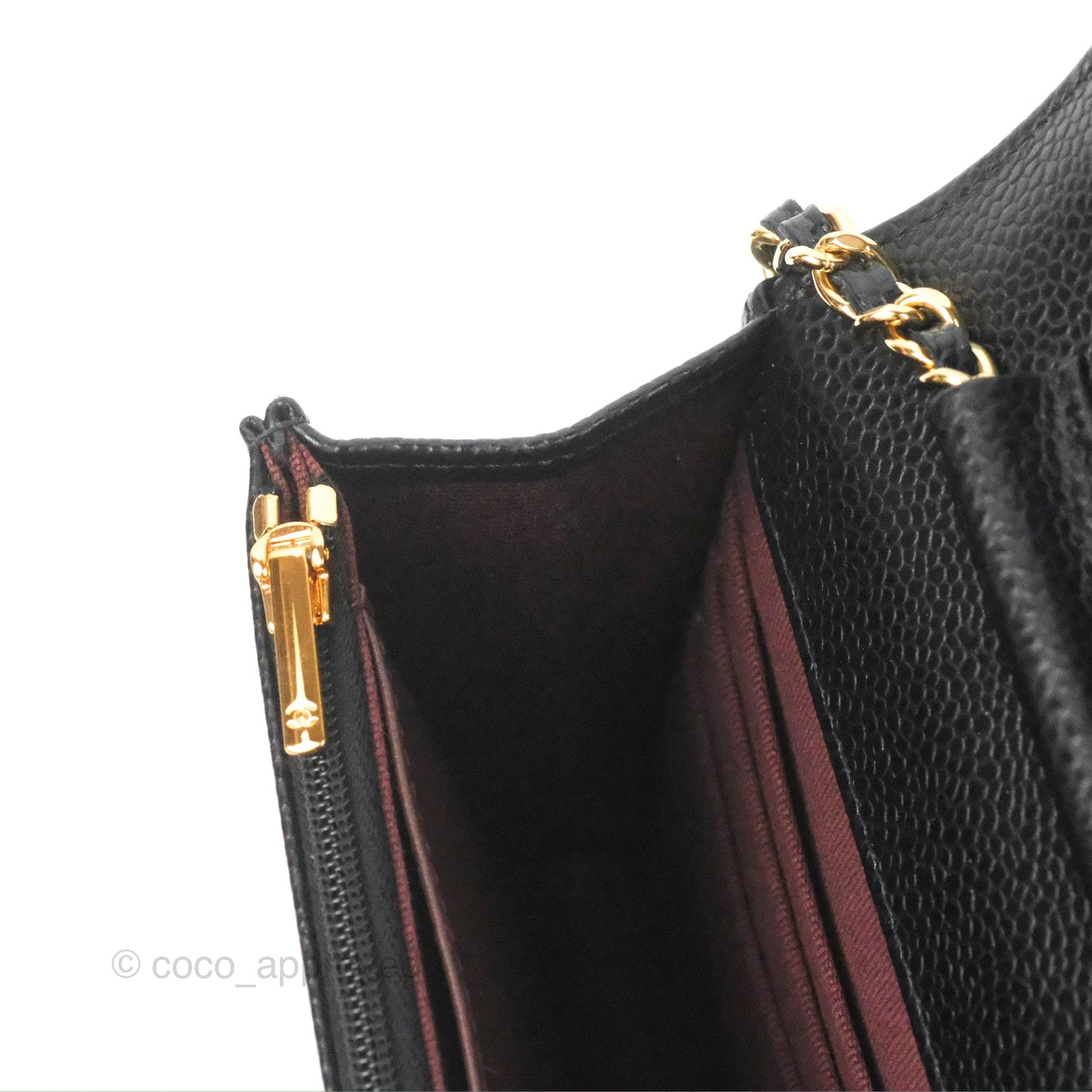 Chanel Quilted Classic WOC Black Caviar Gold Hardware