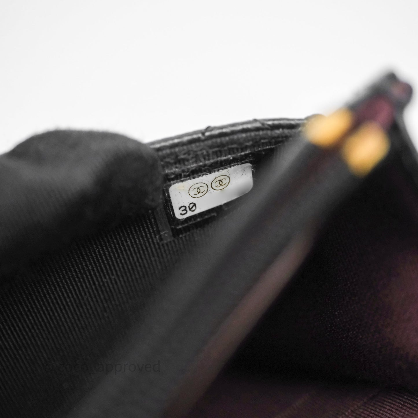 Chanel Quilted Wallet on Chain WOC Black Caviar Gold Hardware