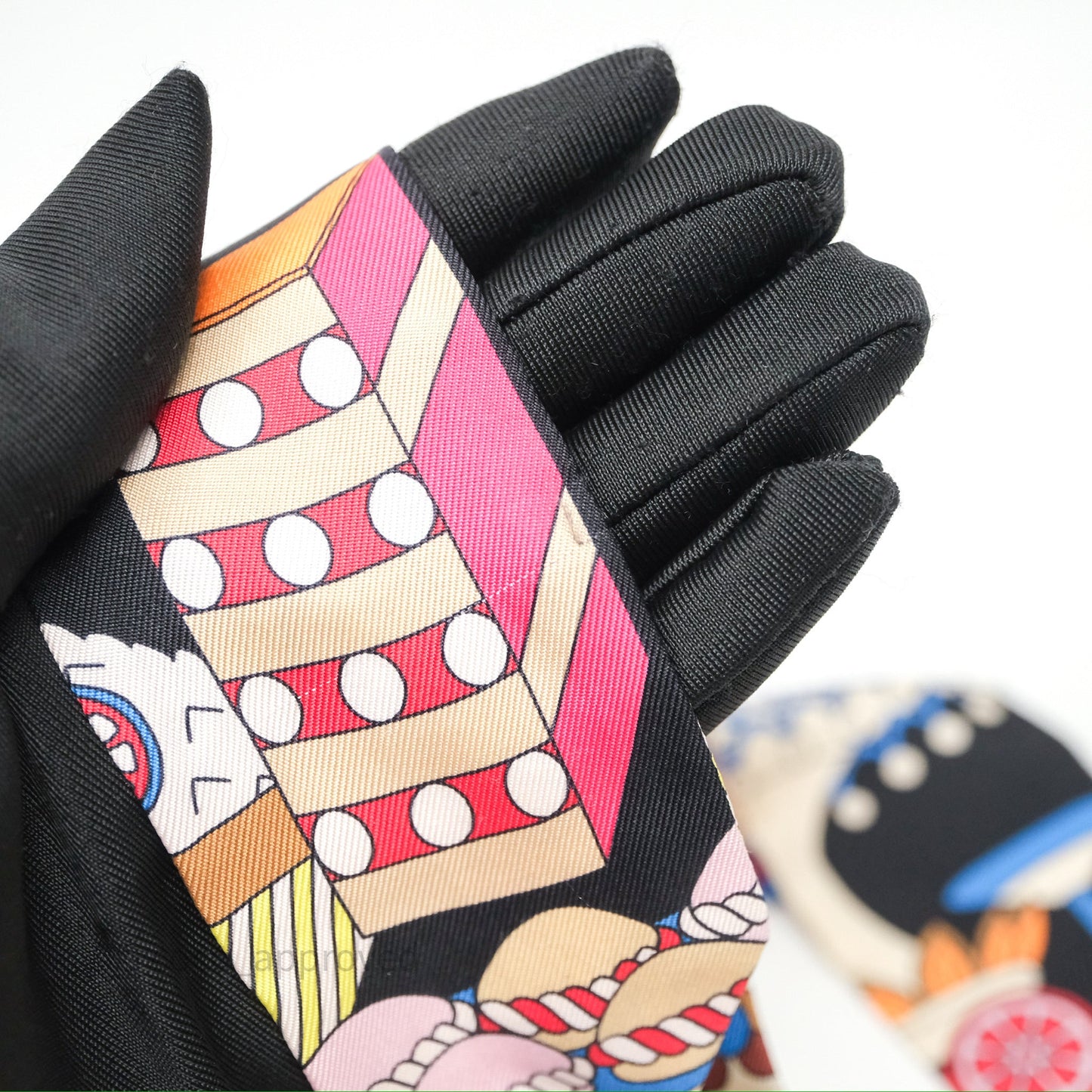 Hermes La Patisserie Francaise Charms Silk Twilly
