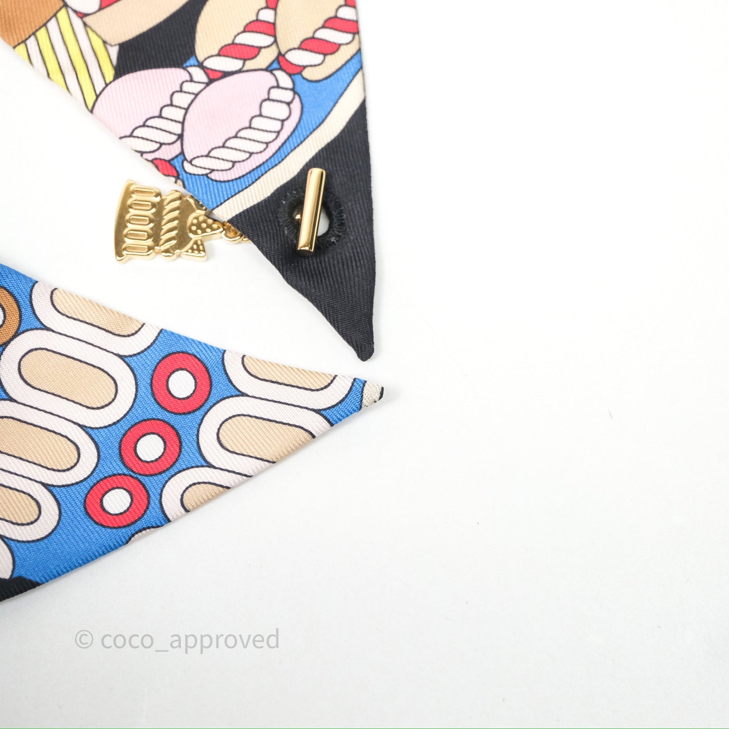 Hermes La Patisserie Francaise Charms Silk Twilly