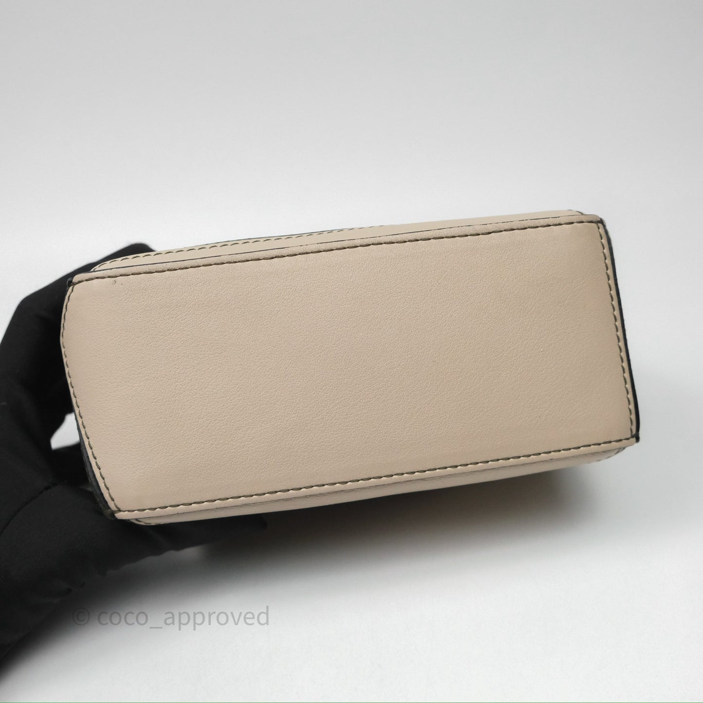 Loewe Mini Puzzle Bag Green Calfskin Gold Hardware