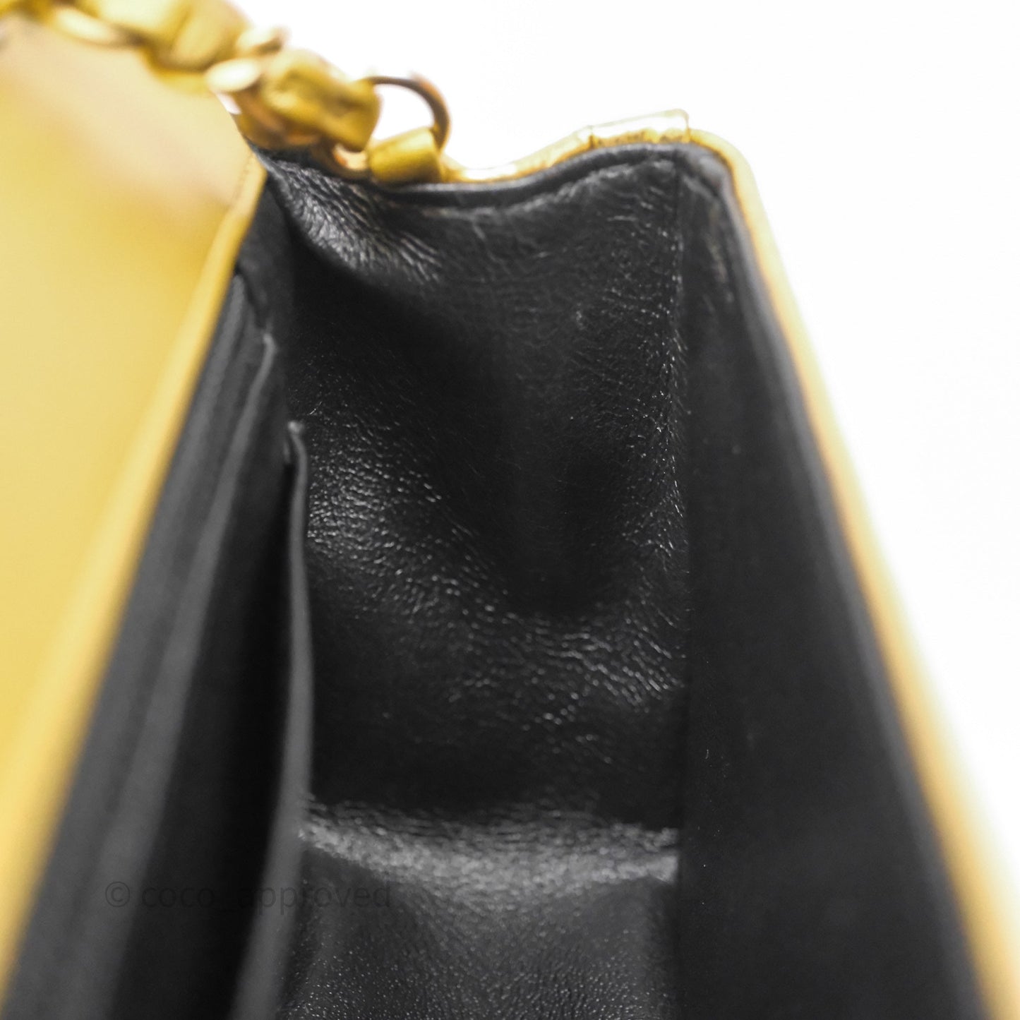 Chanel Mini Rectangular Gold Metallic Calfskin Crocodile Embossed
