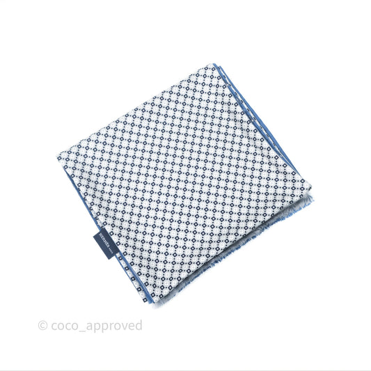 Hermes Scarf Bleu Silk