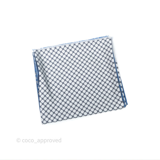 Hermes Scarf Bleu Silk