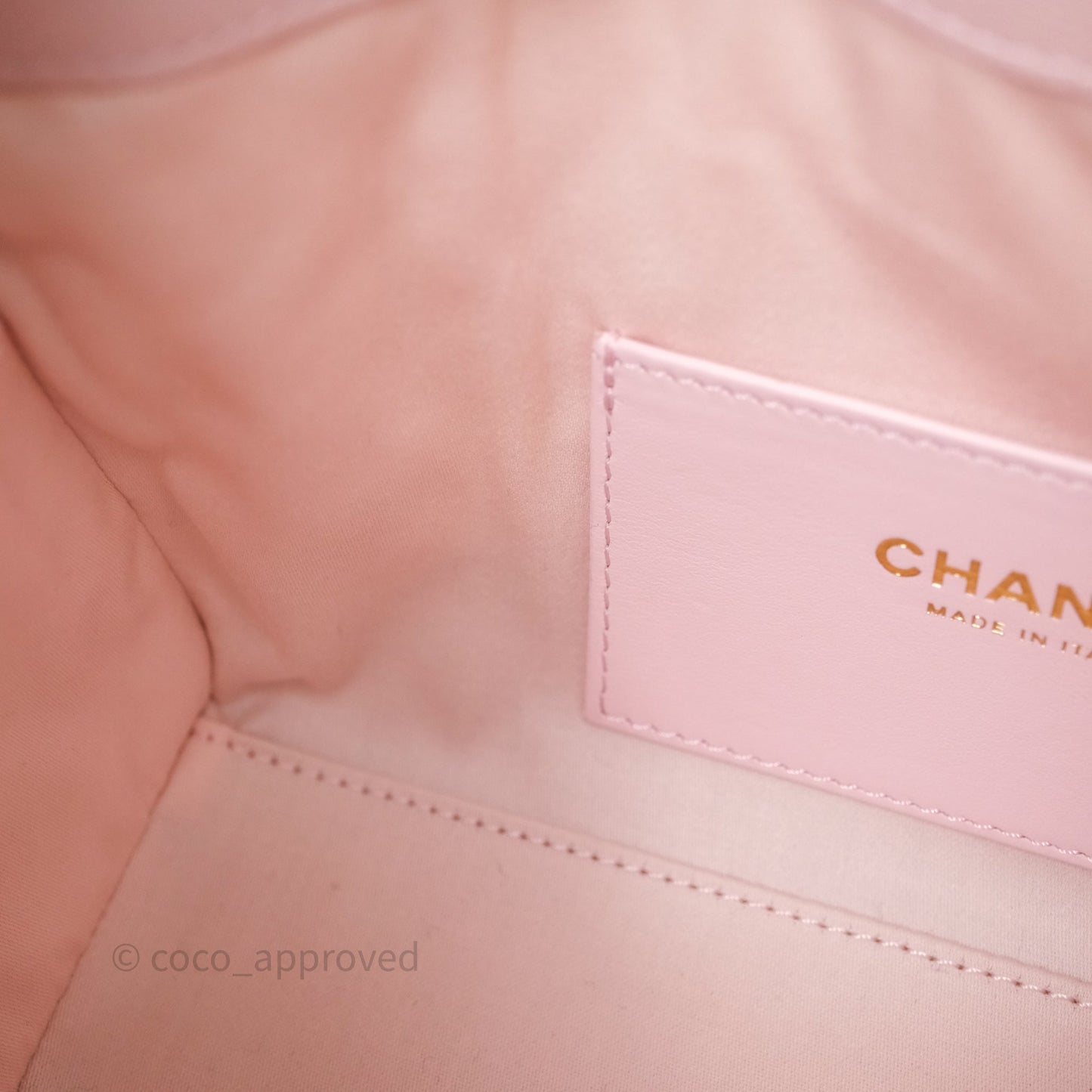 Chanel 25 Mini Pink Caviar Aged Gold Hardware