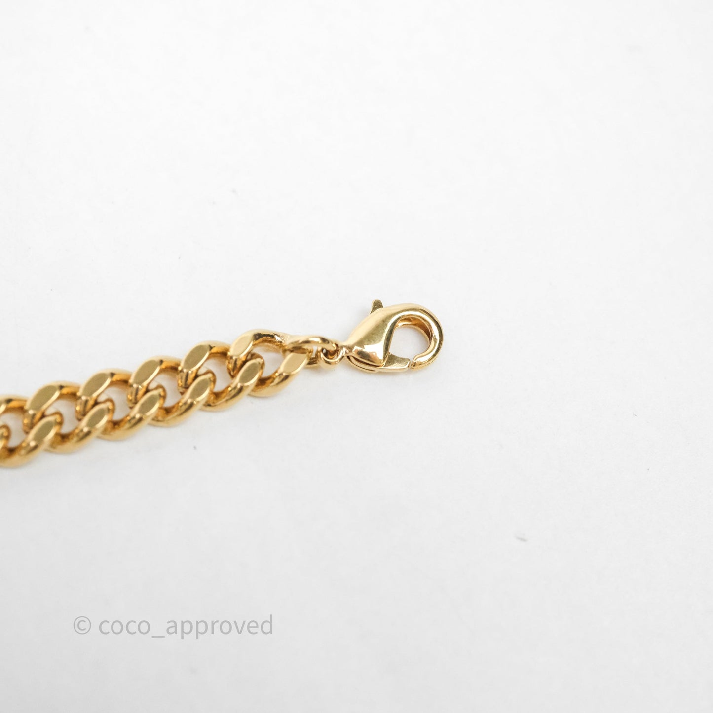 Christian Dior Crystal Bracelet Gold Tone
