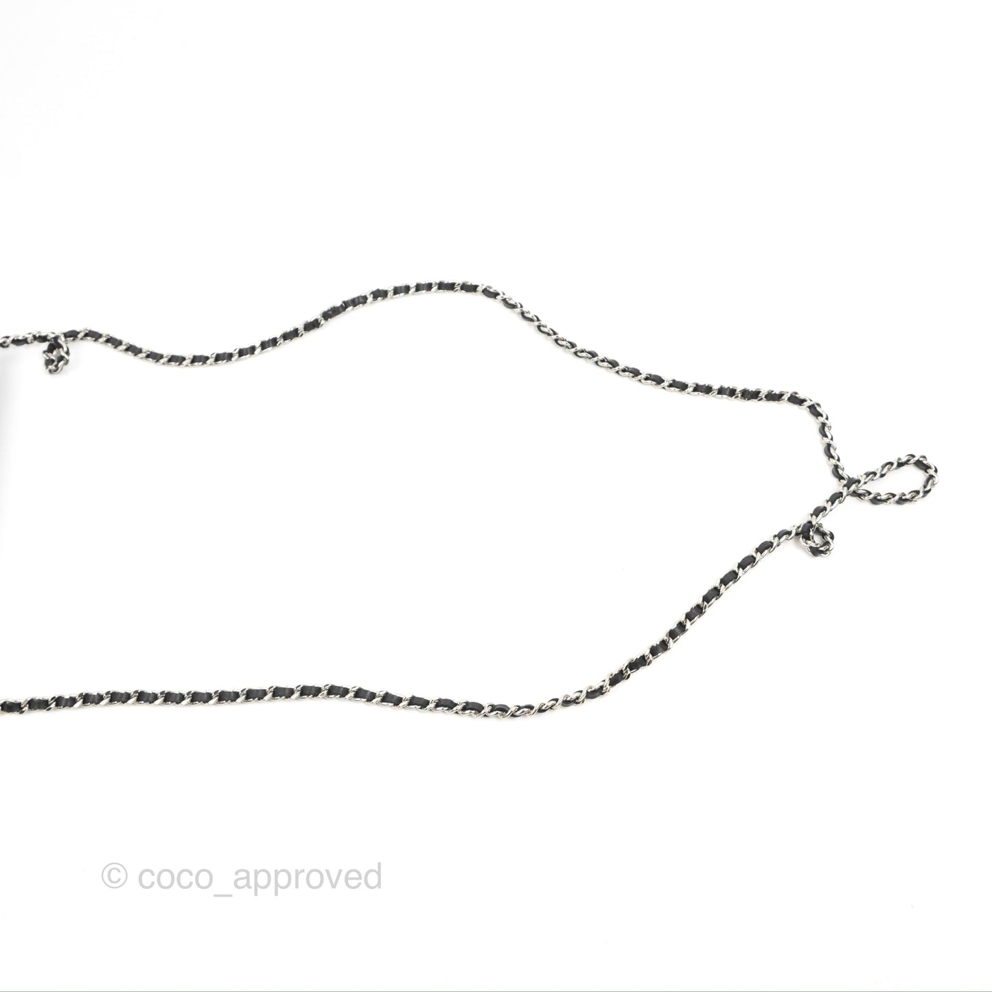 Chanel Quilted Classic Wallet on Chain WOC Black Lambskin Silver Hardware