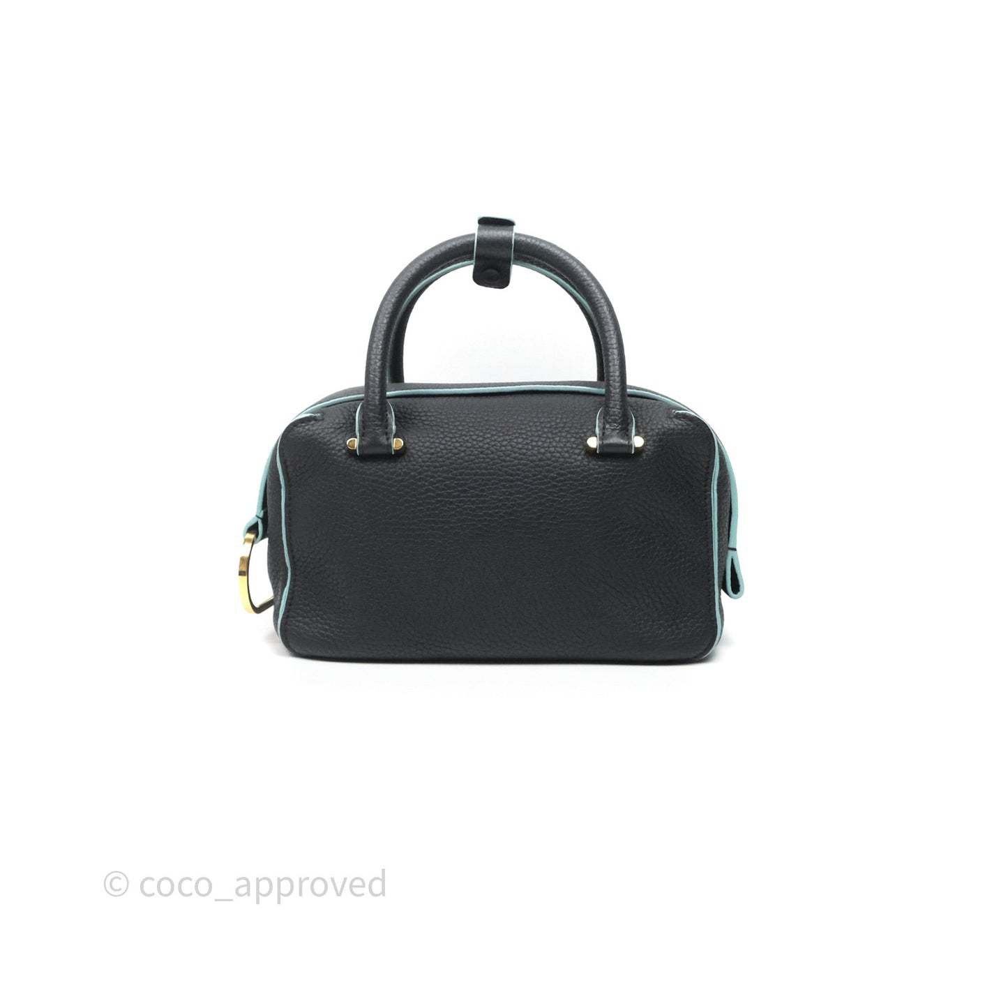 Delvaux Cool Box Mini Taurillon Soft Grained Calfskin Black