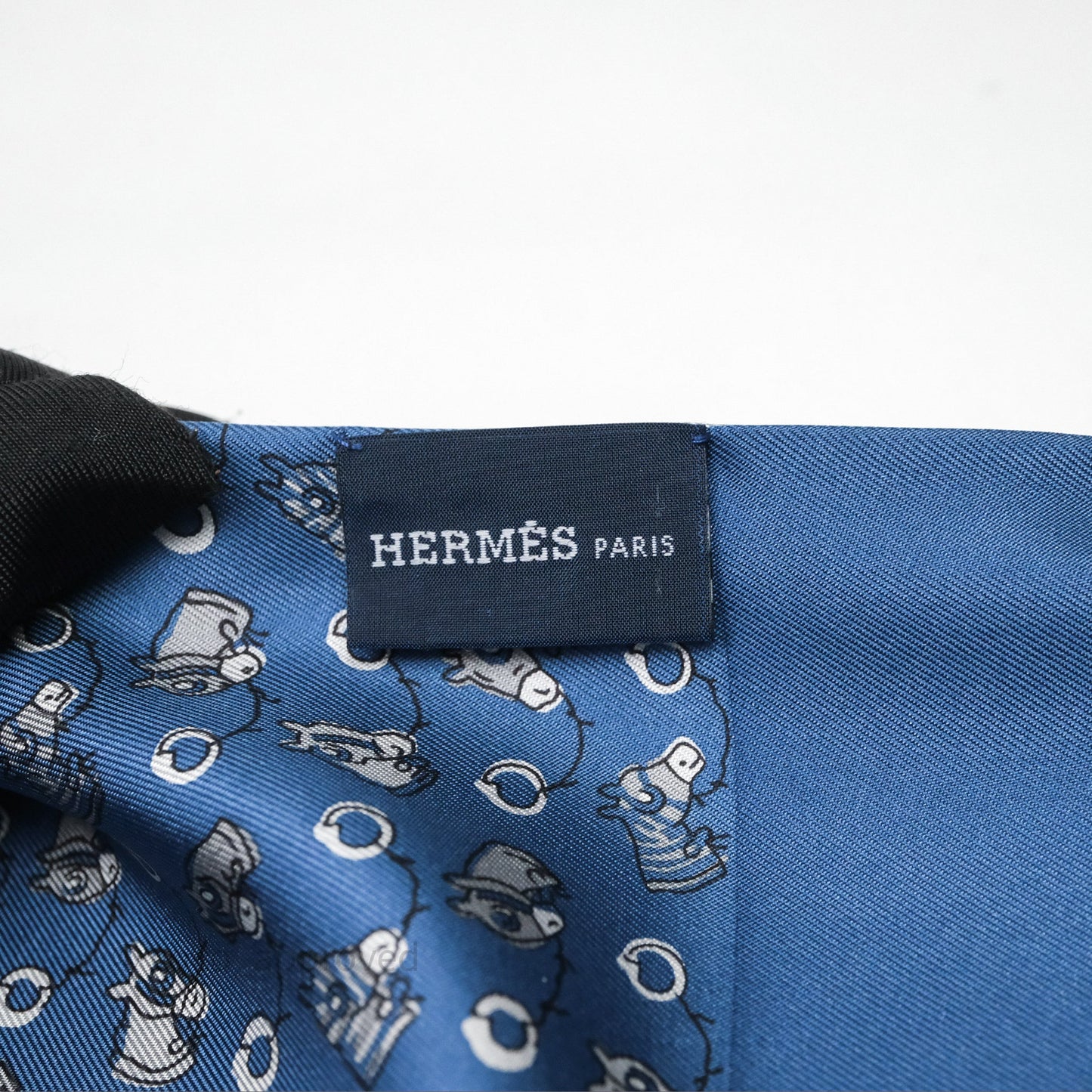 Hermes Scarf Bleu Silk