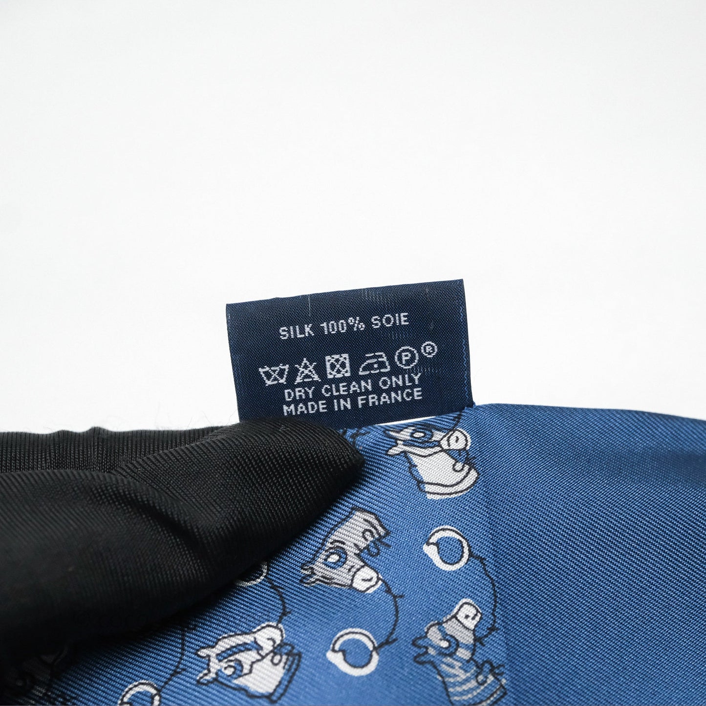 Hermes Scarf Bleu Silk