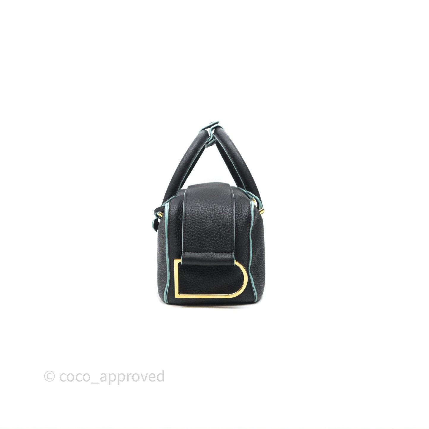 Delvaux Cool Box Mini Taurillon Soft Grained Calfskin Black