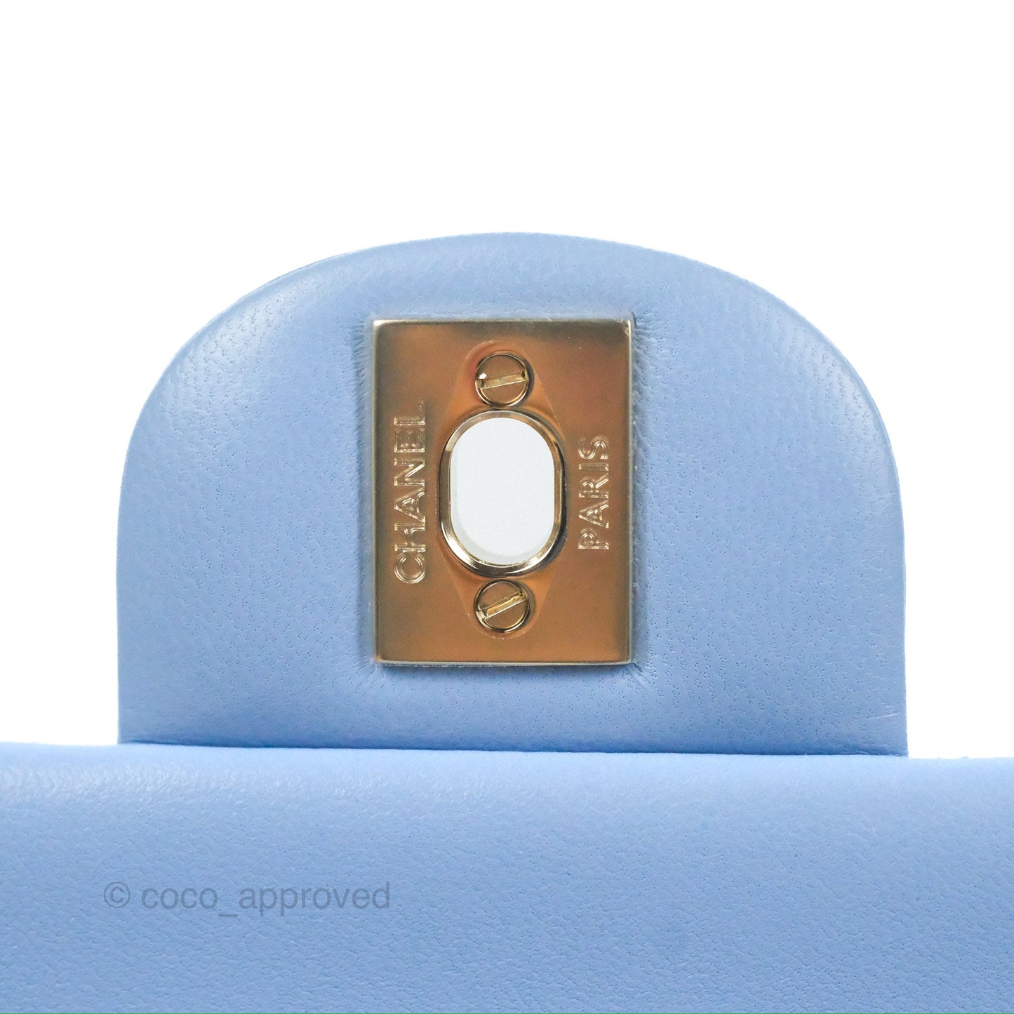 Chanel Small Classic Quilted Flap Light Sky Blue Lambskin Gold Hardware 21C