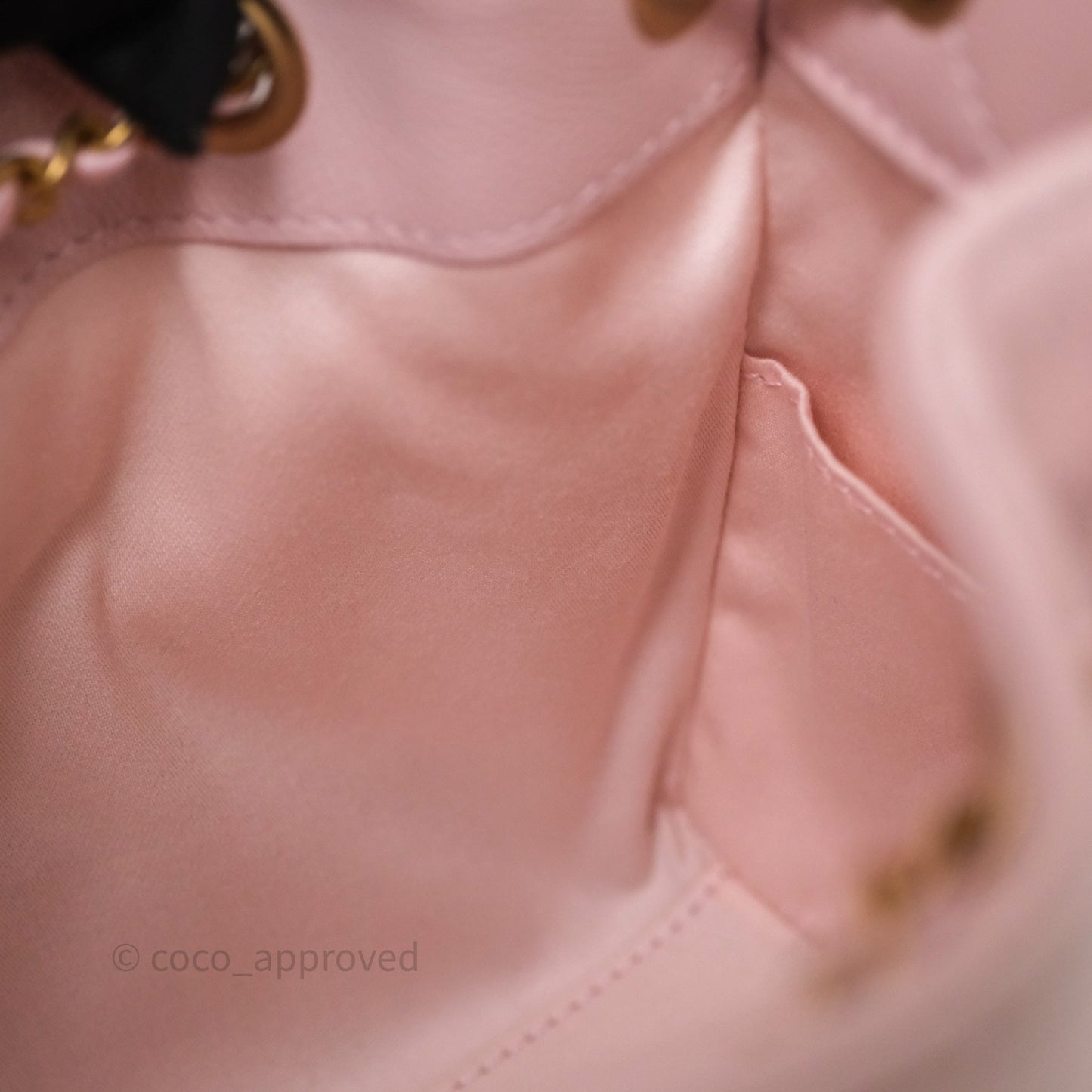 Chanel 25 Mini Pink Caviar Aged Gold Hardware