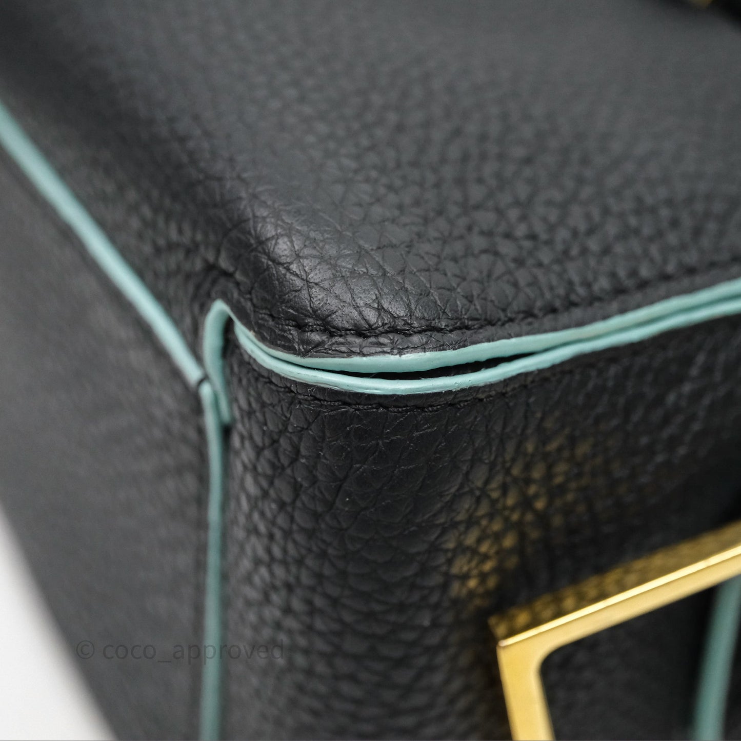Delvaux Cool Box Mini Taurillon Soft Grained Calfskin Black