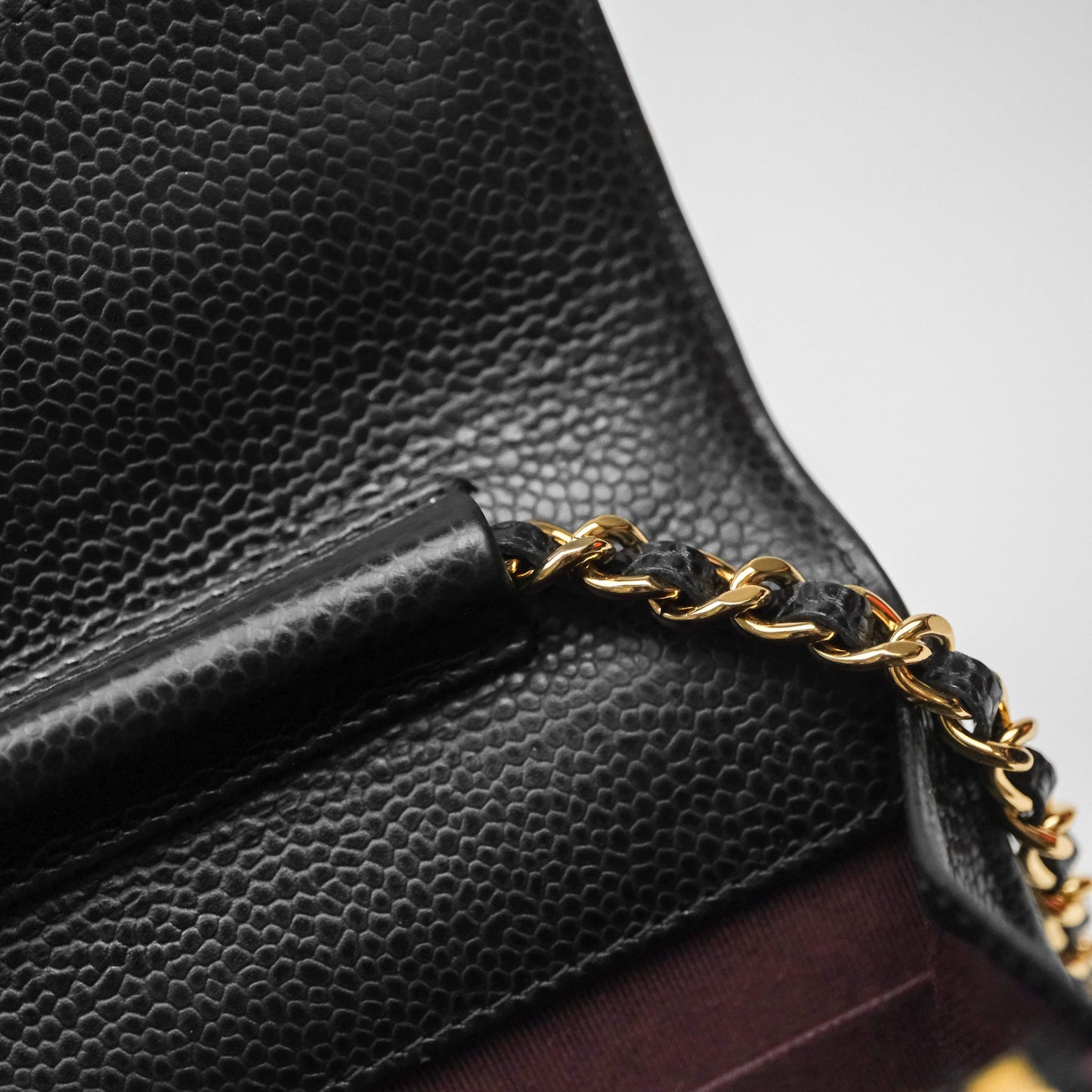 Chanel Quilted Wallet on Chain WOC Black Caviar Gold Hardware