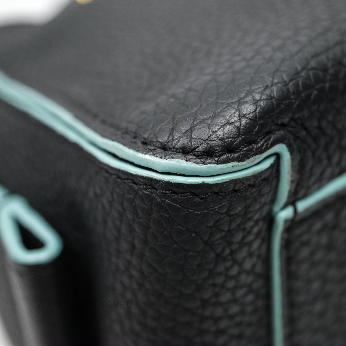 Delvaux Cool Box Mini Taurillon Soft Grained Calfskin Black