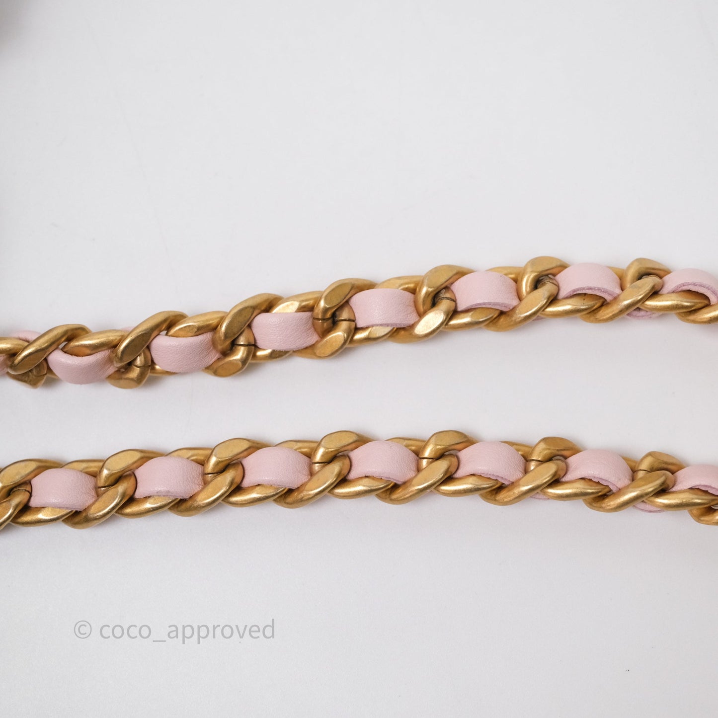 Chanel 25 Mini Pink Caviar Aged Gold Hardware