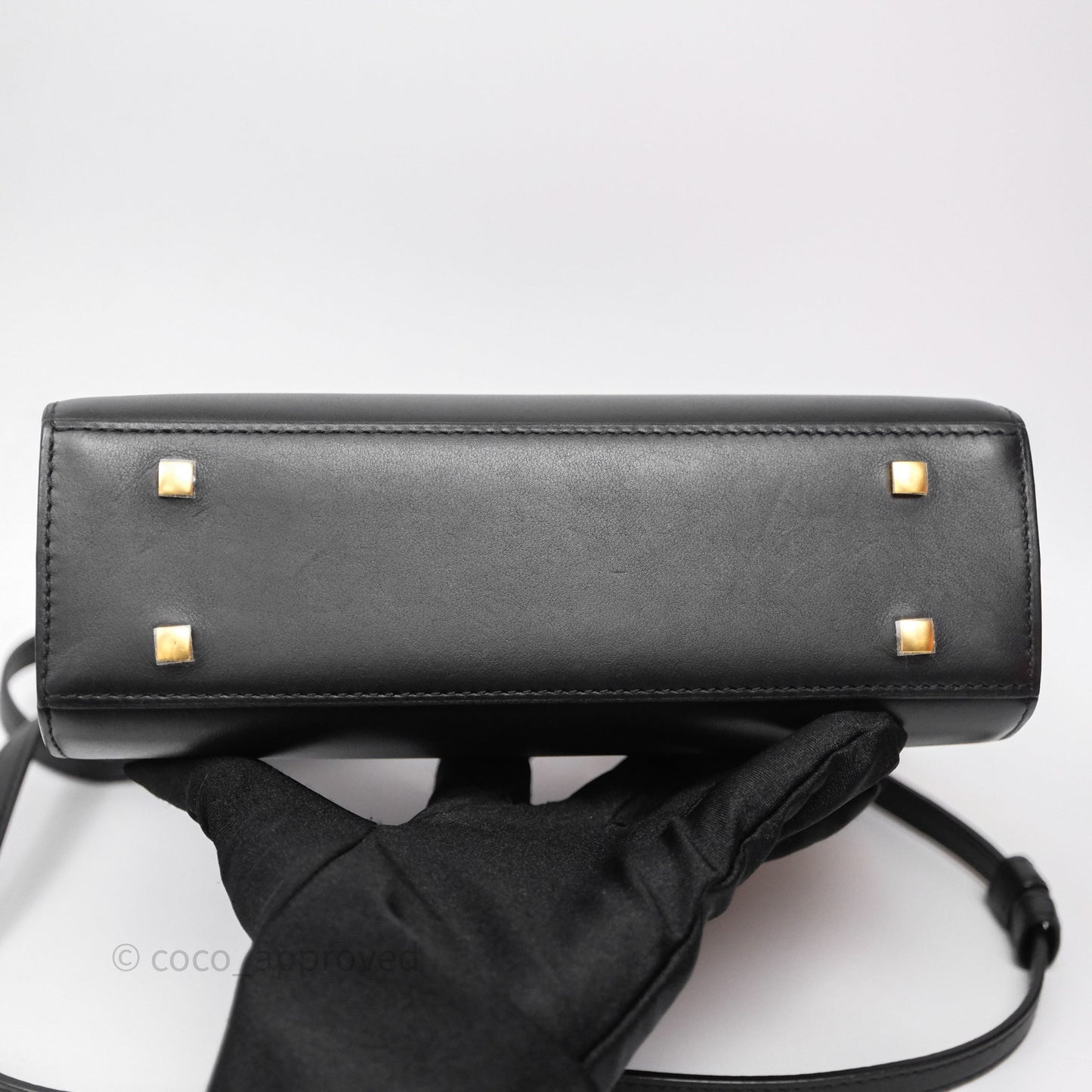 Delvaux Tempête Mini Black Calfskin Gold Hardware