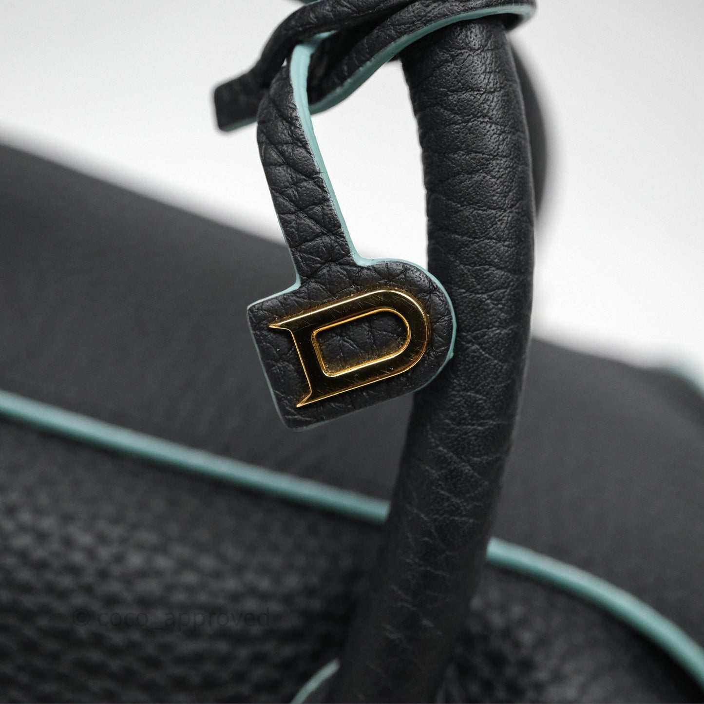 Delvaux Cool Box Mini Taurillon Soft Grained Calfskin Black