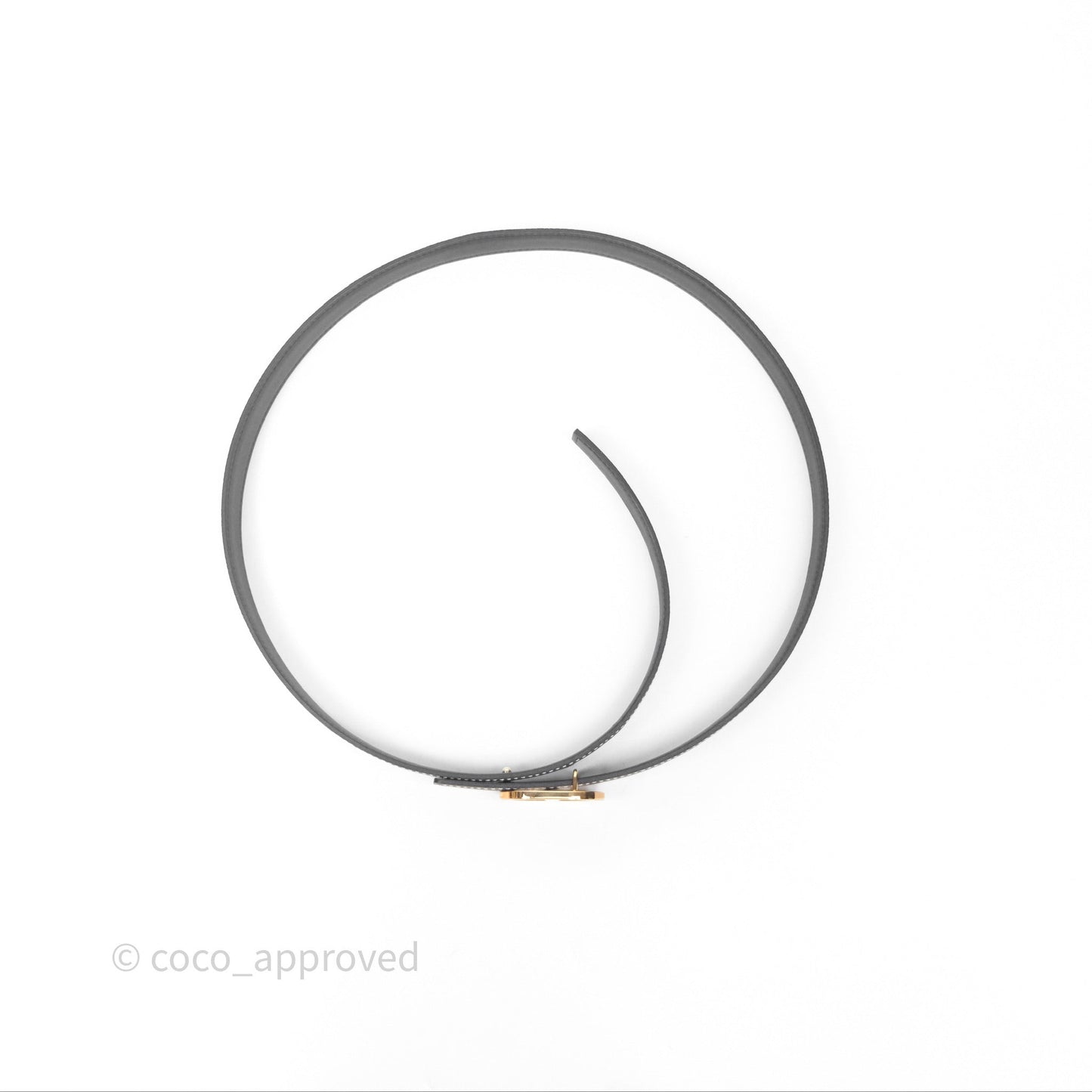 Hermes Cuir Seul De Ceinture Belt Etoupe Size 85