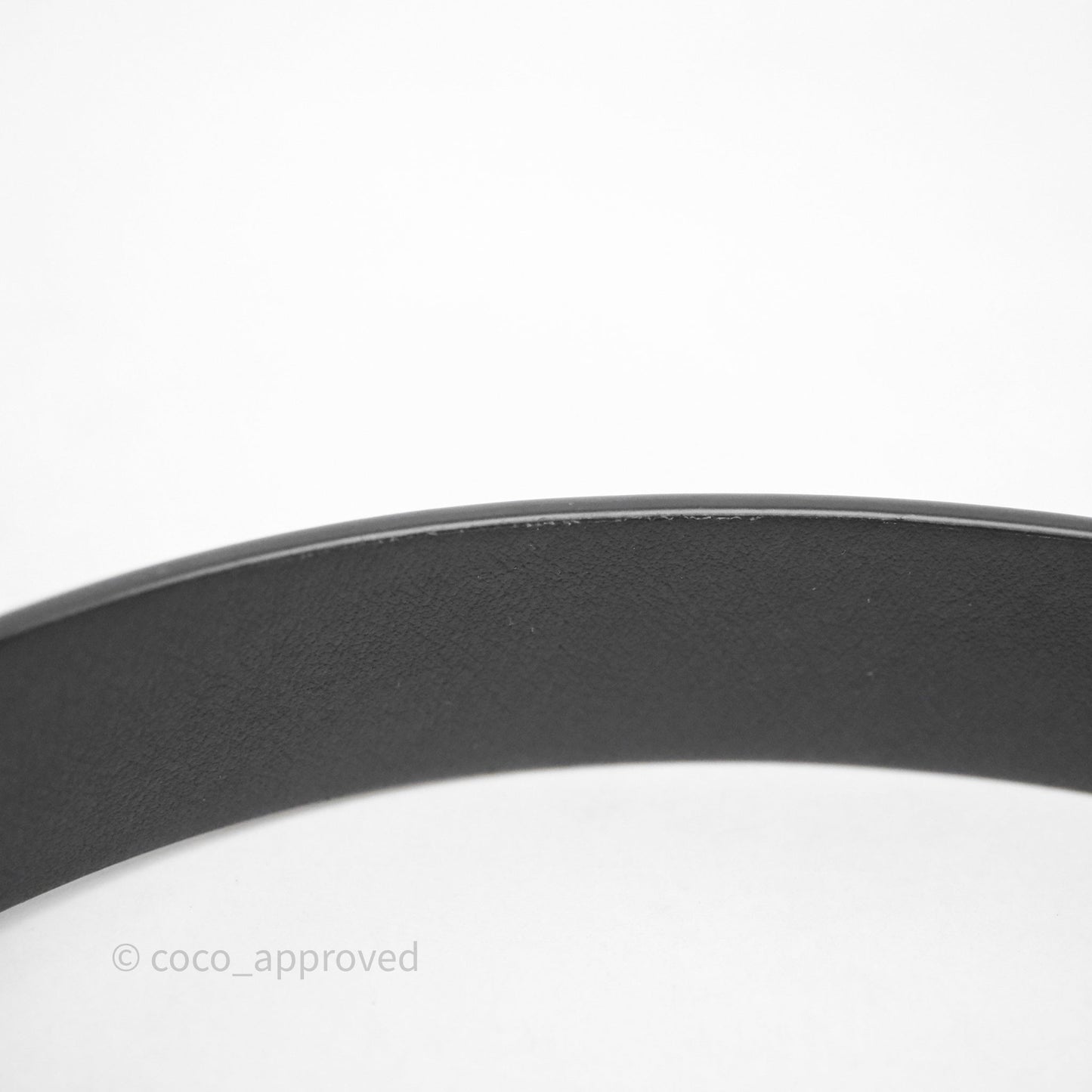 Christian Dior Pearl Belt Black Calfskin Gold Hardware Size 70