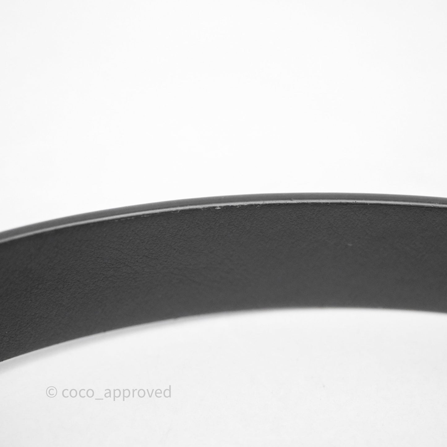 Christian Dior Pearl Belt Black Calfskin Gold Hardware Size 70