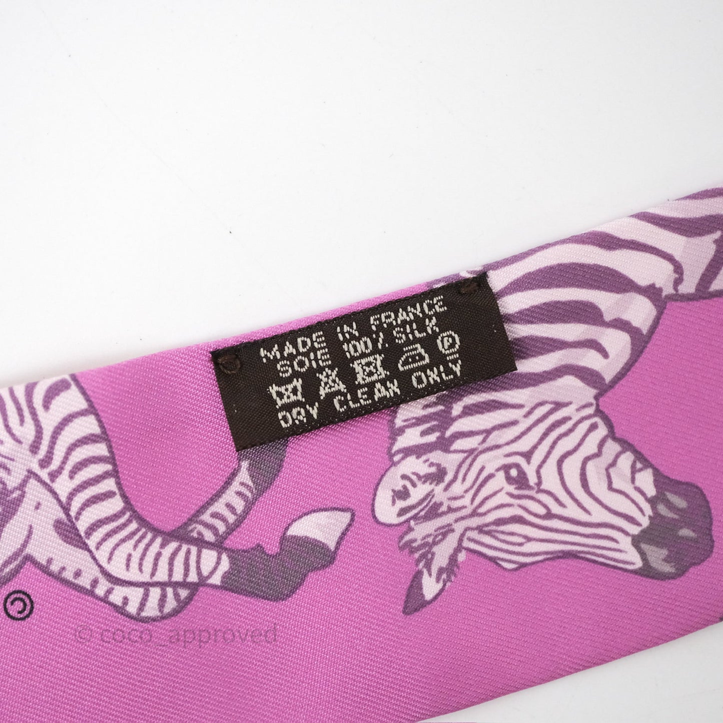 Hermès Les Zebres Silk Twilly