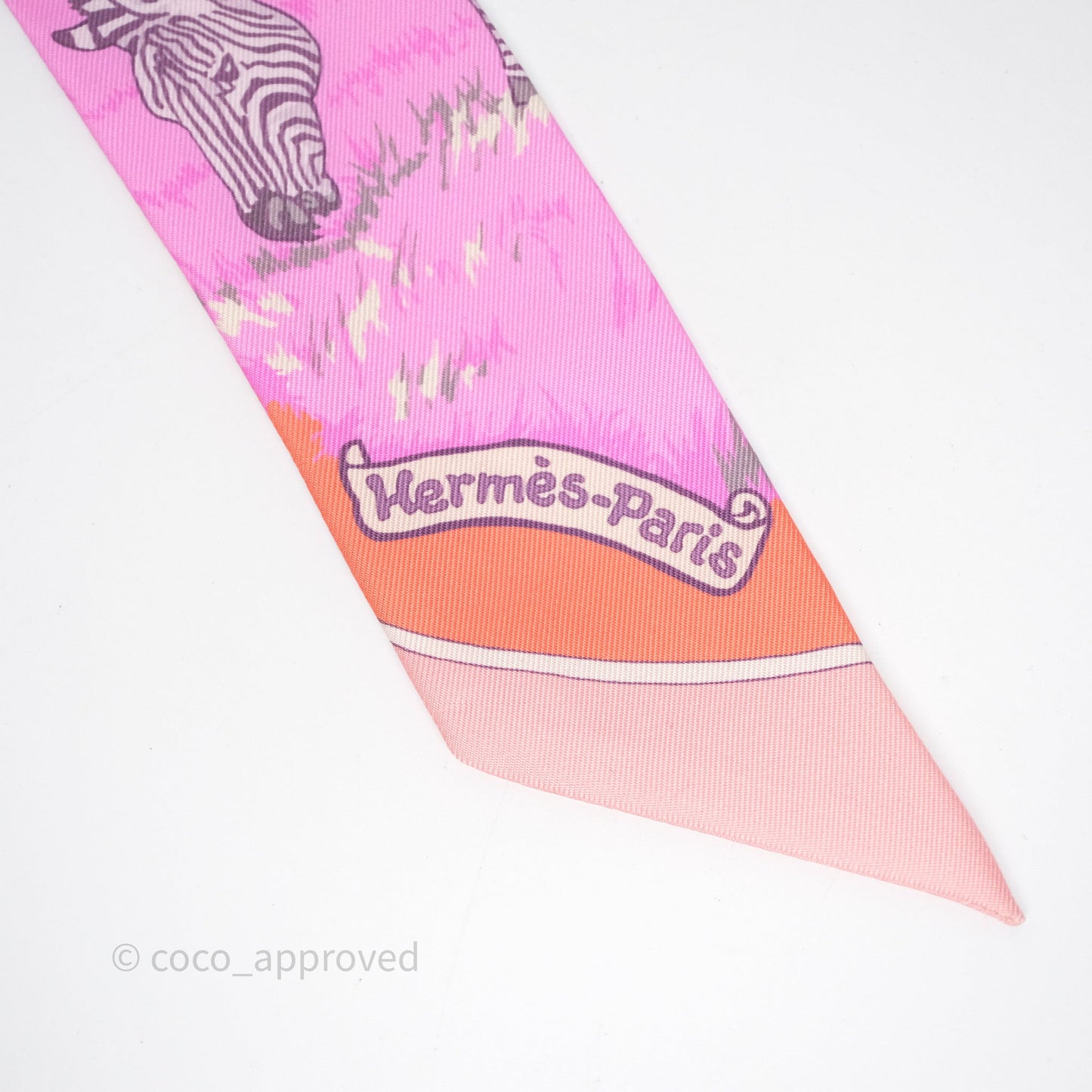 Hermès Les Zebres Silk Twilly