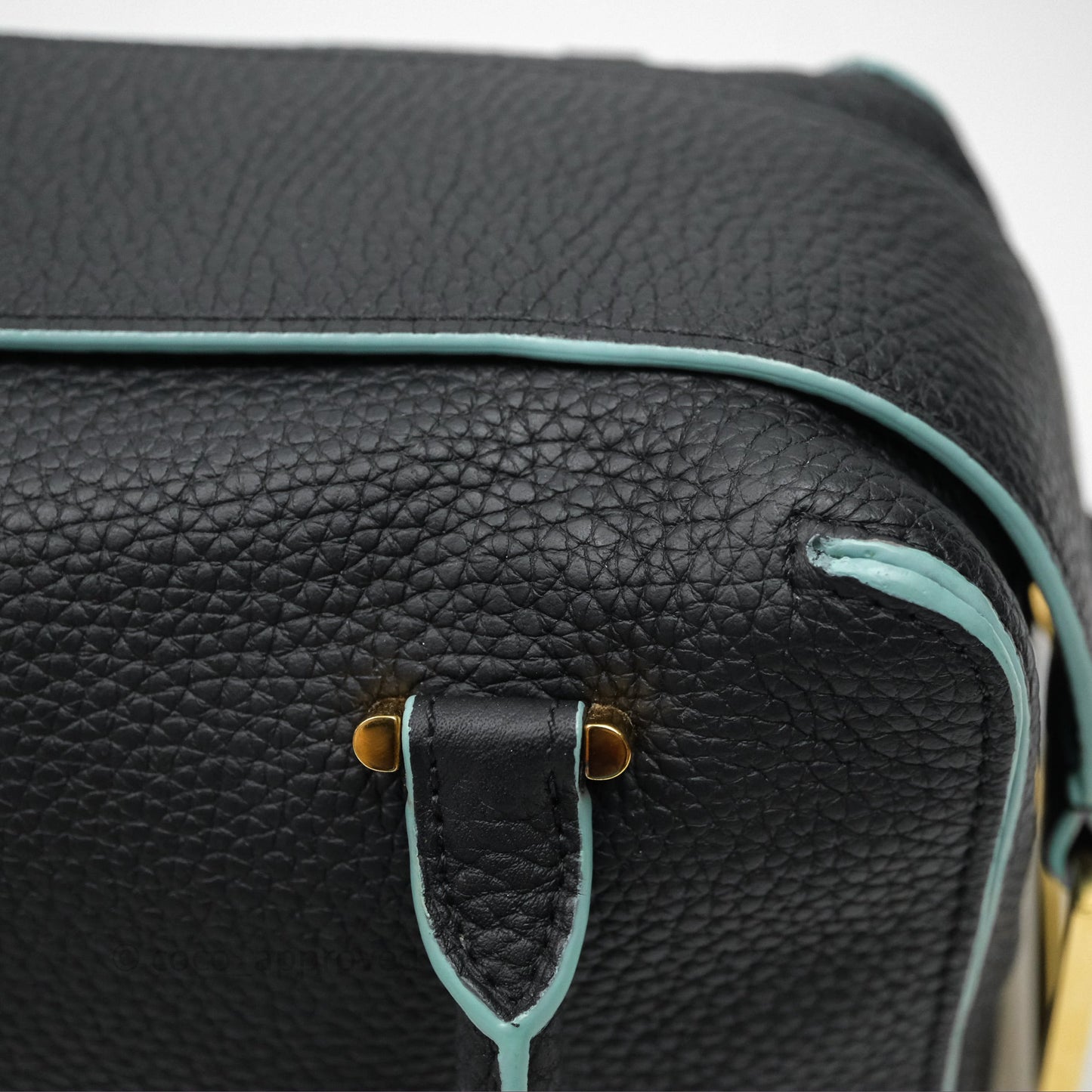 Delvaux Cool Box Mini Taurillon Soft Grained Calfskin Black