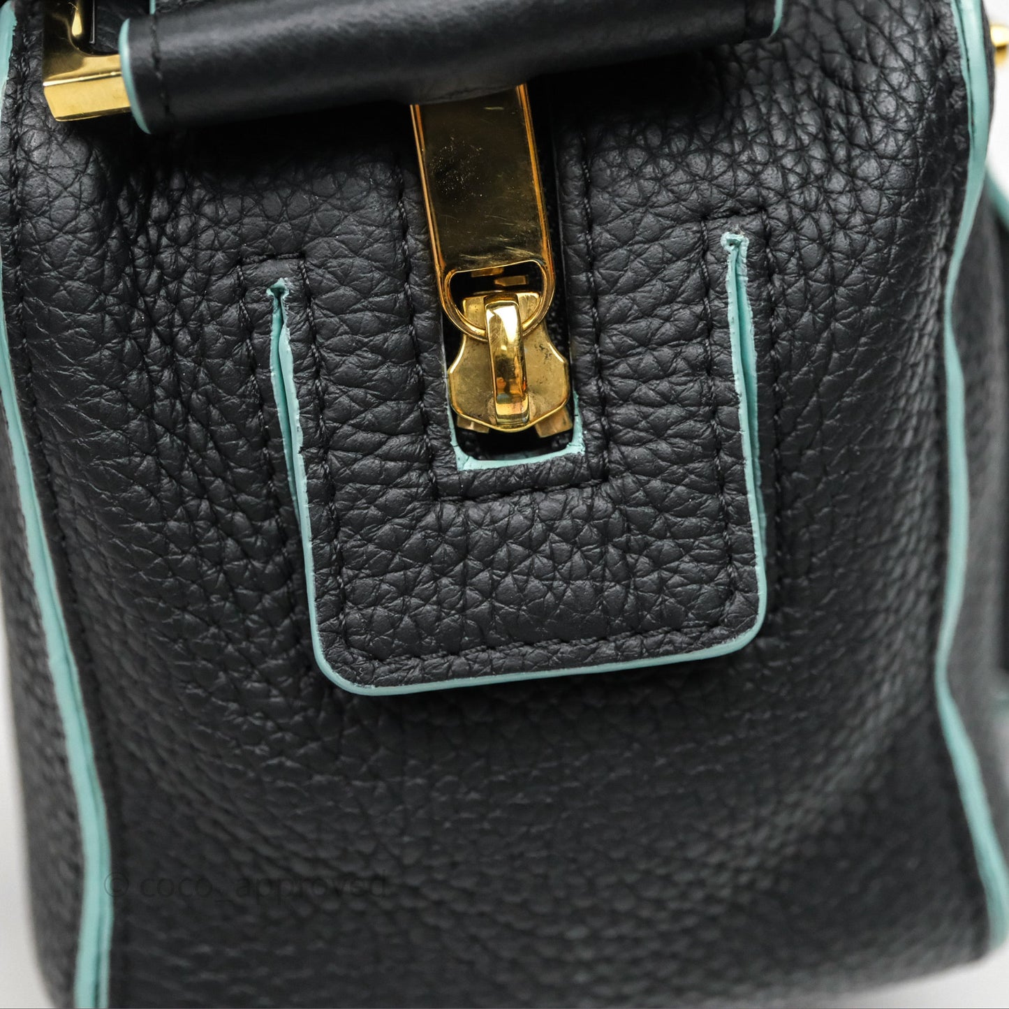 Delvaux Cool Box Mini Taurillon Soft Grained Calfskin Black