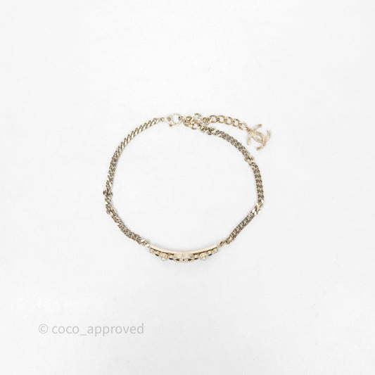 Chanel Crystal Round CC With Pearl Choker 23K