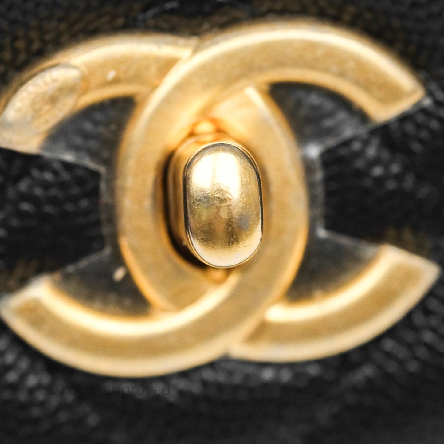 Chanel Quilted Accordion Flap Bag with Handle Black Caviar Aged Gold Hardware 23B
