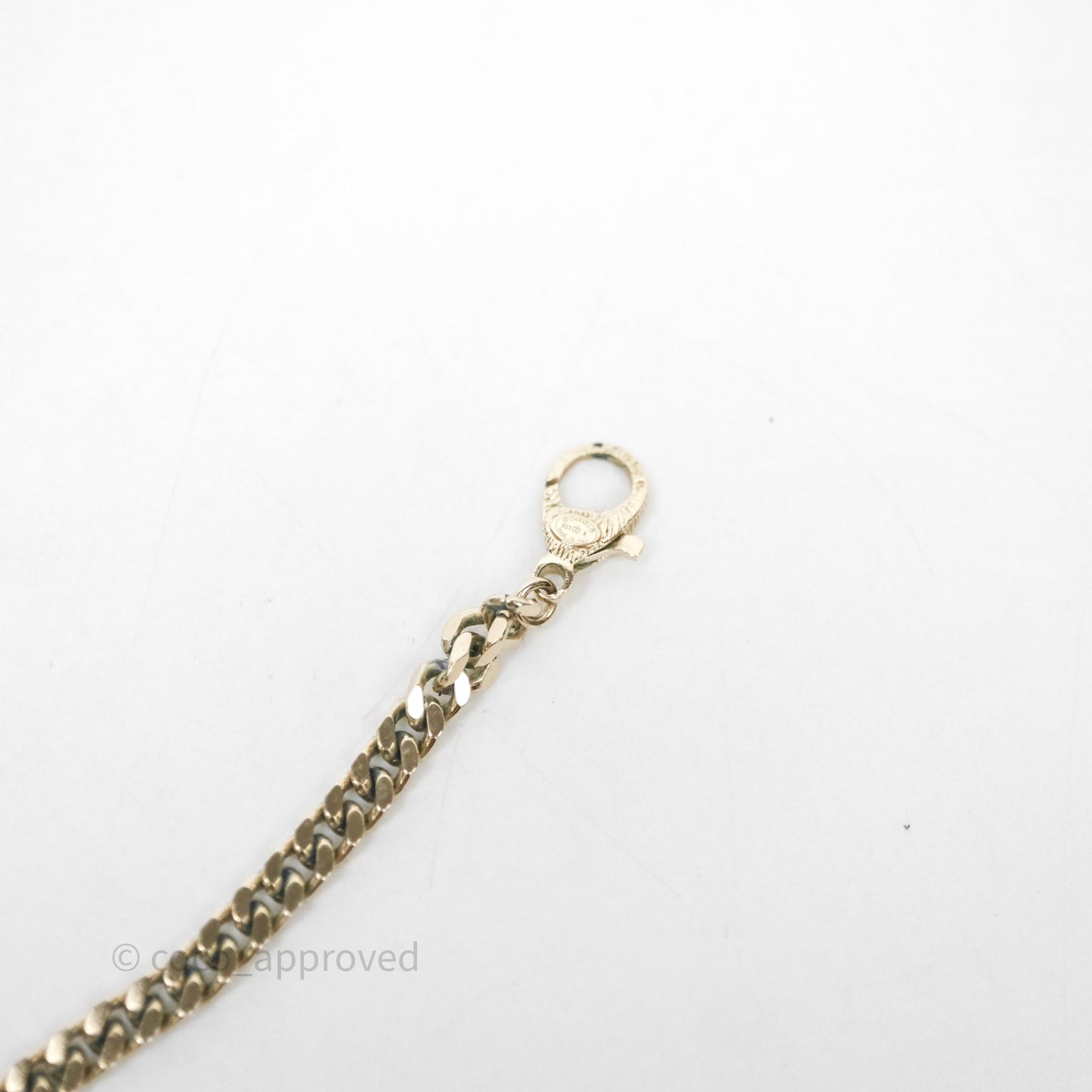 Chanel Crystal Round CC With Pearl Choker 23K