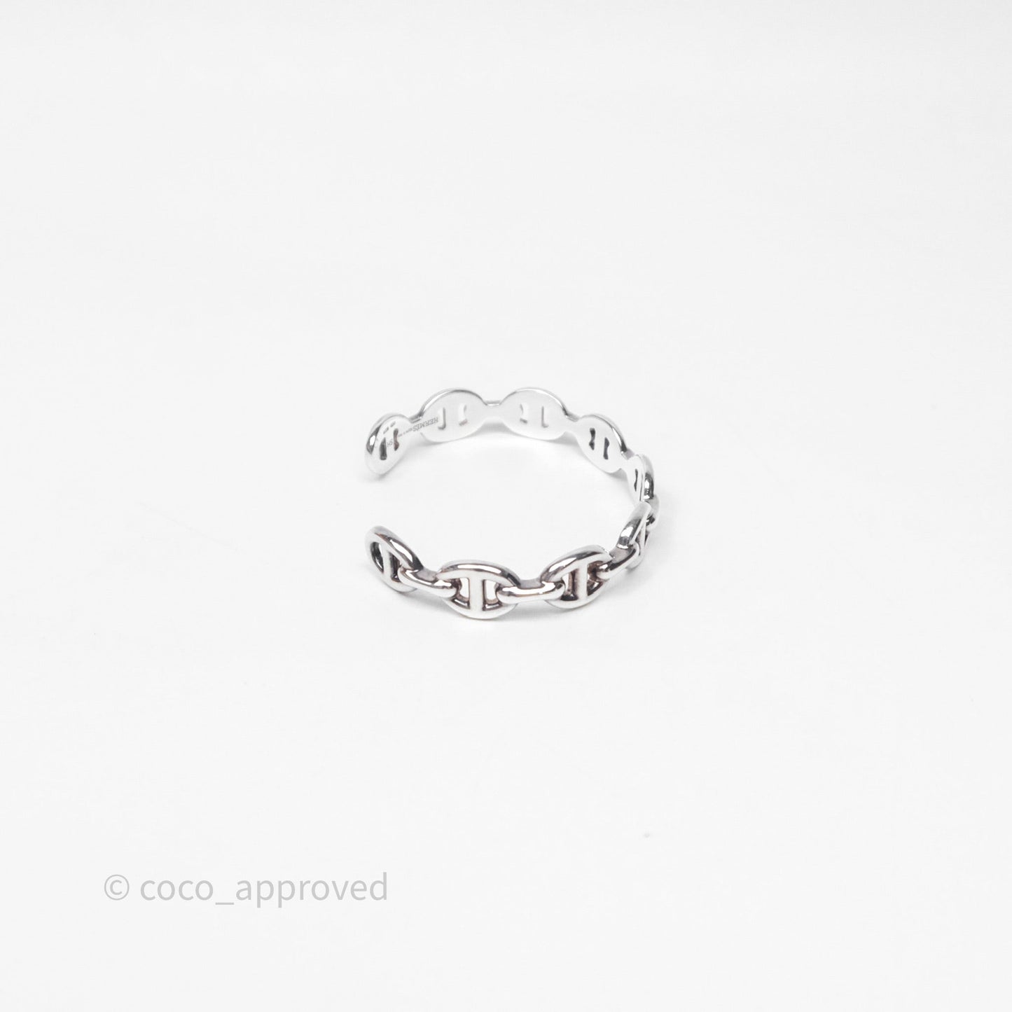 Hermès Chaine d'Ancre Bracelet Silver Hardware Size SH