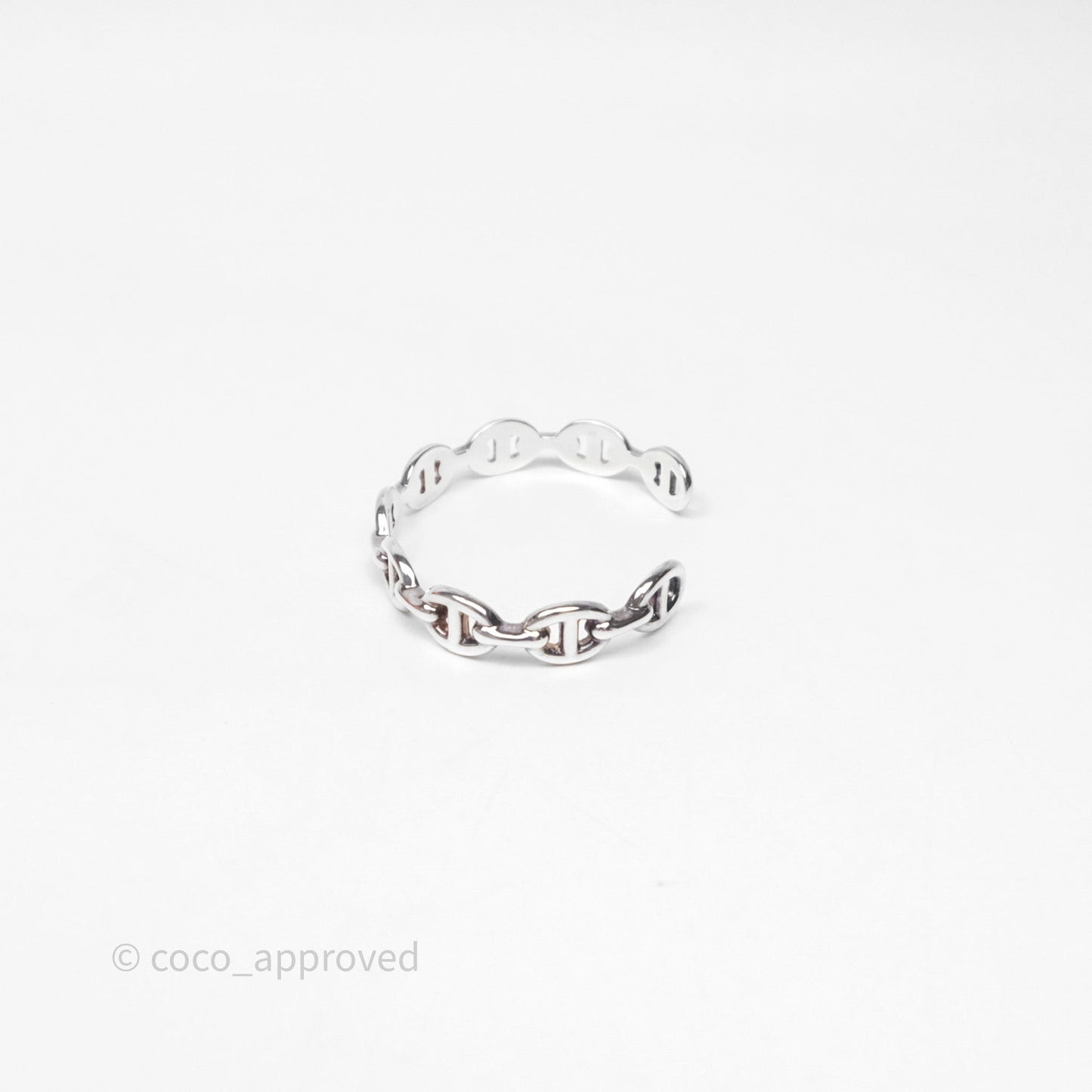 Hermès Chaine d'Ancre Bracelet Silver Hardware Size SH