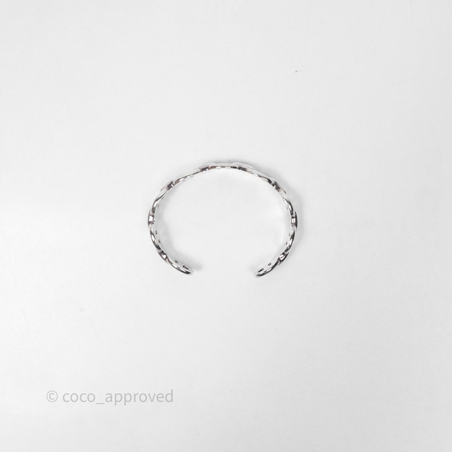 Hermès Chaine d'Ancre Bracelet Silver Hardware Size SH