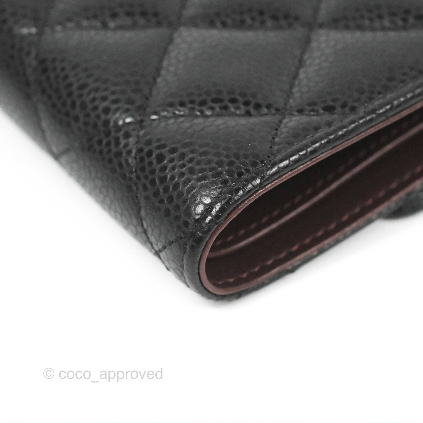Chanel Classic Short Flap Wallet Black Caviar Gold Hardware