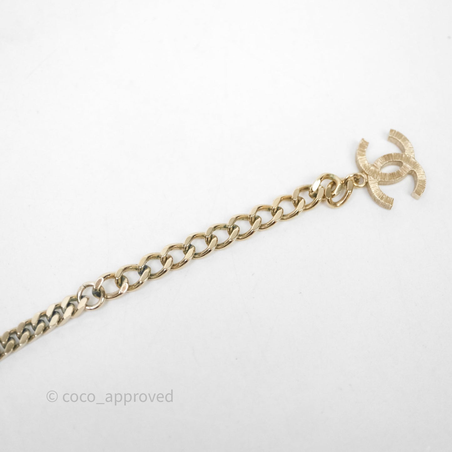 Chanel Crystal Round CC With Pearl Choker 23K