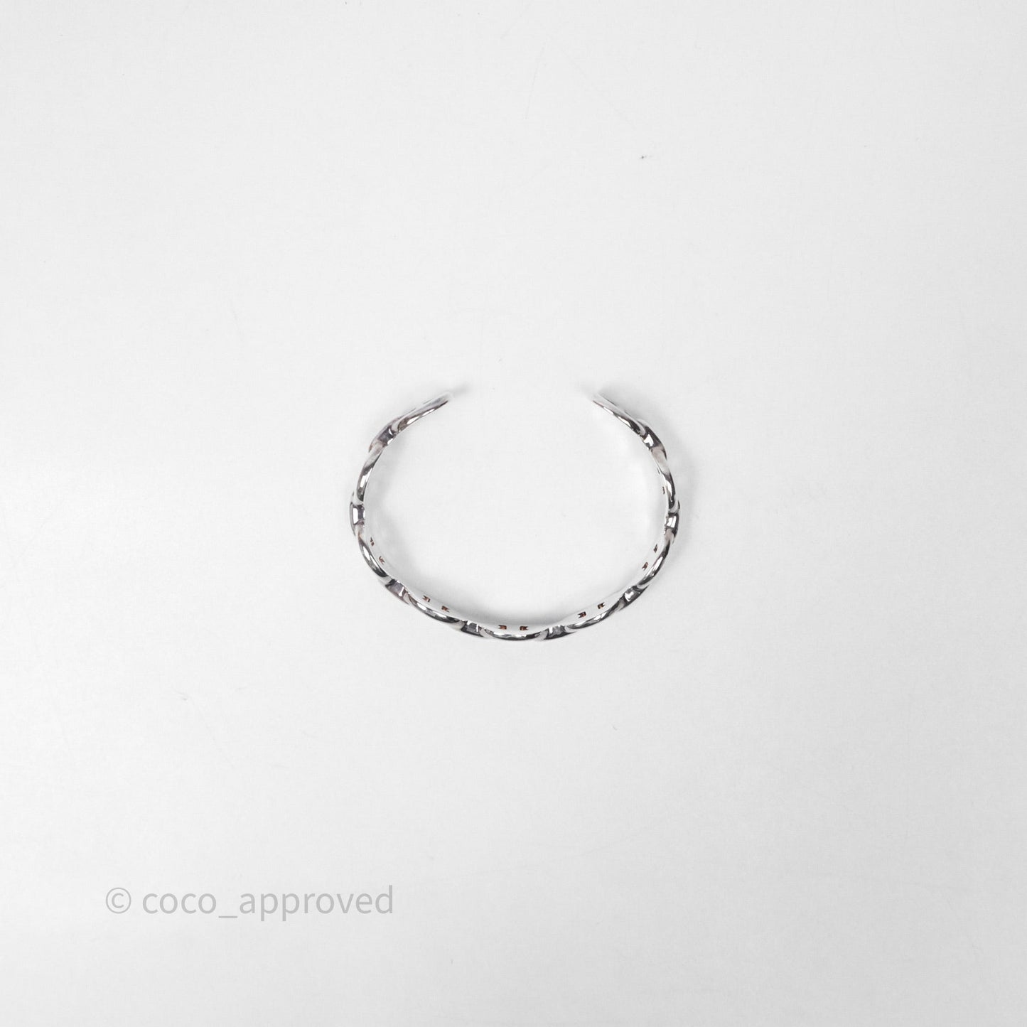 Hermès Chaine d'Ancre Bracelet Silver Hardware Size SH