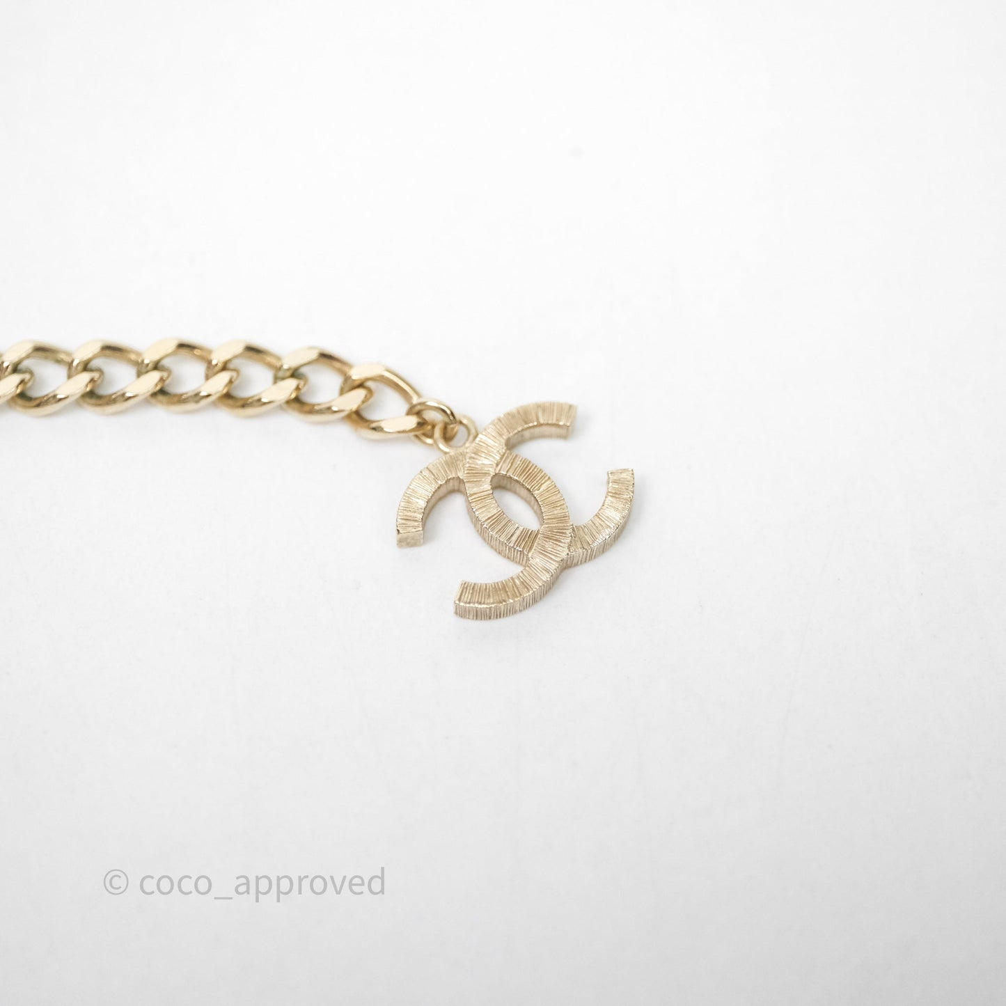 Chanel Crystal Round CC With Pearl Choker 23K