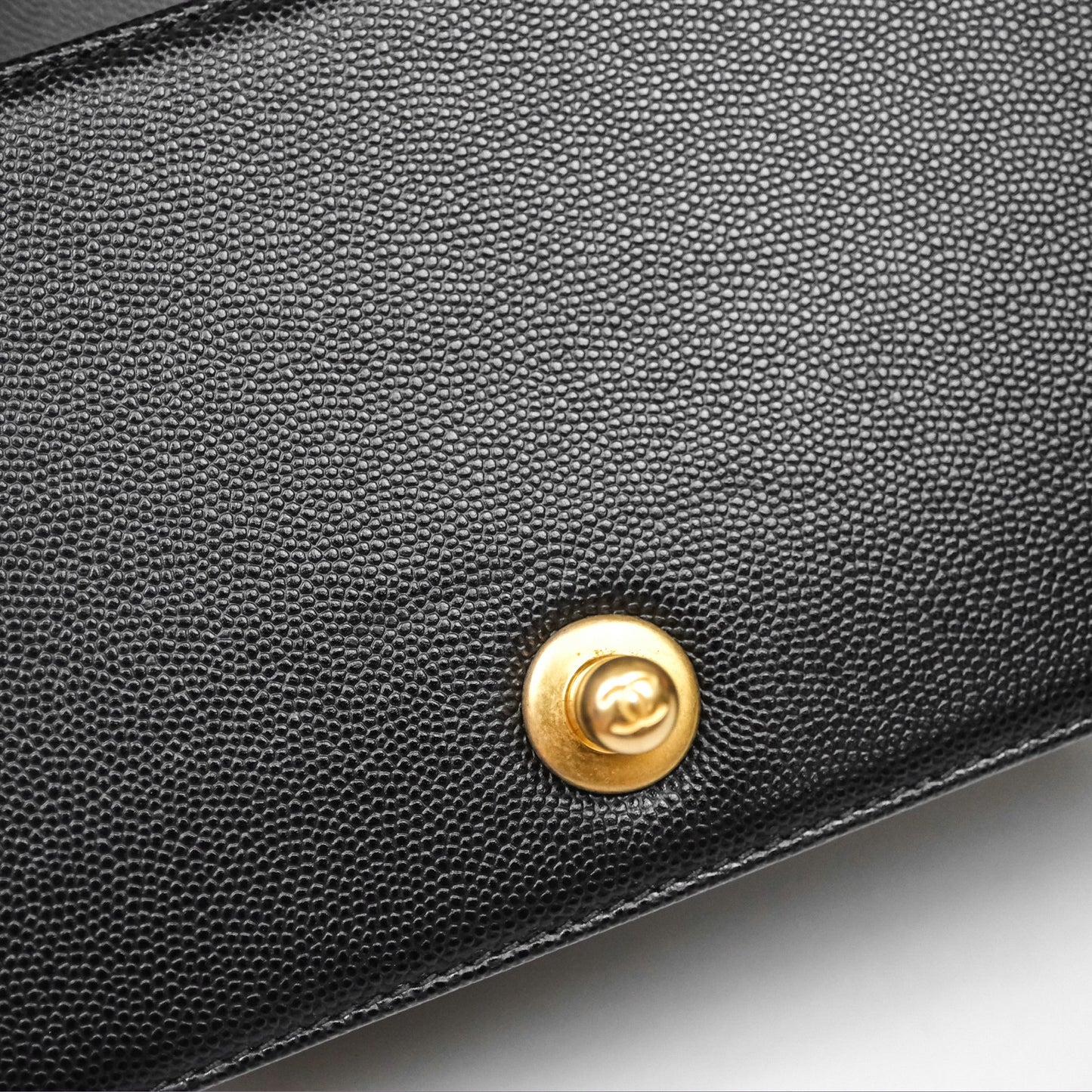 Chanel Small Quilted Boy Black Caviar Gold Hardware