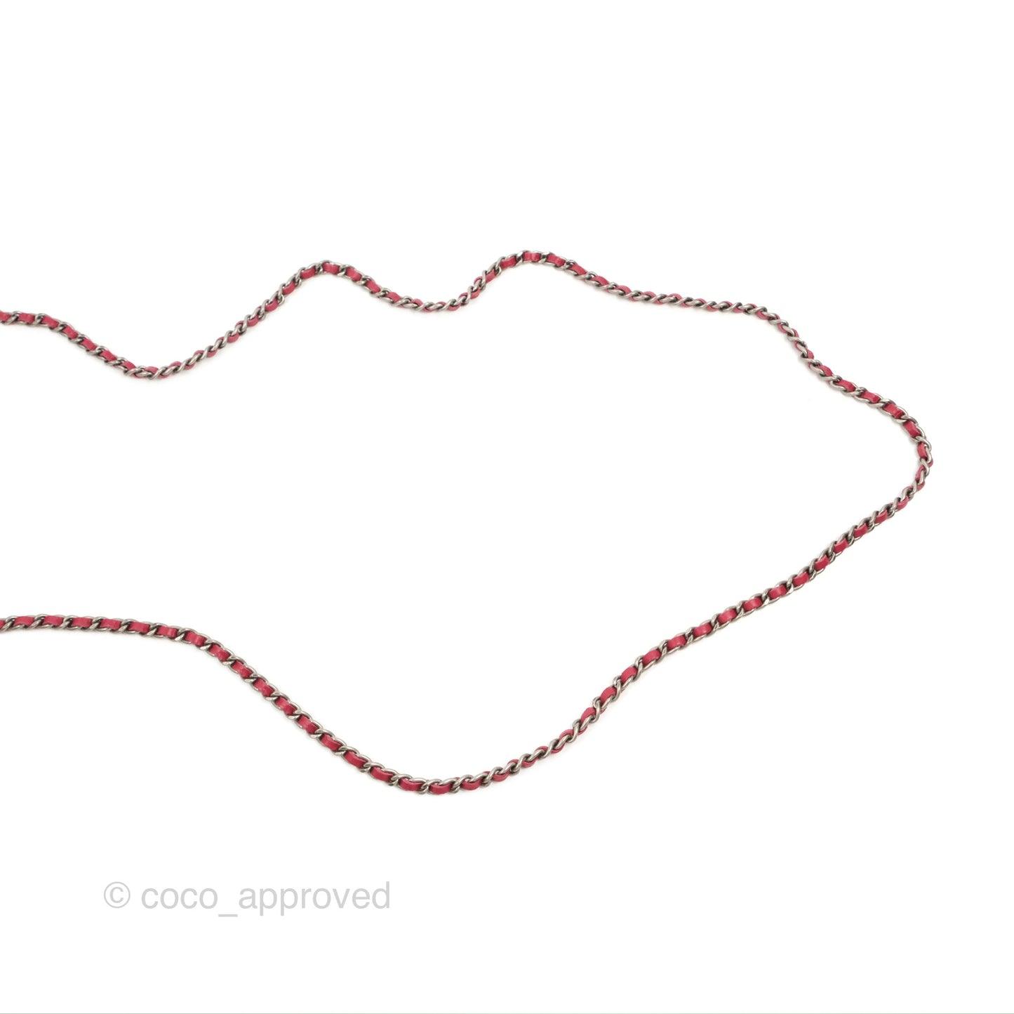 Chanel Quilted Paris Dallas Wallet On Chain WOC Patent Goatskin Cherry Red Ruthenium Hardware