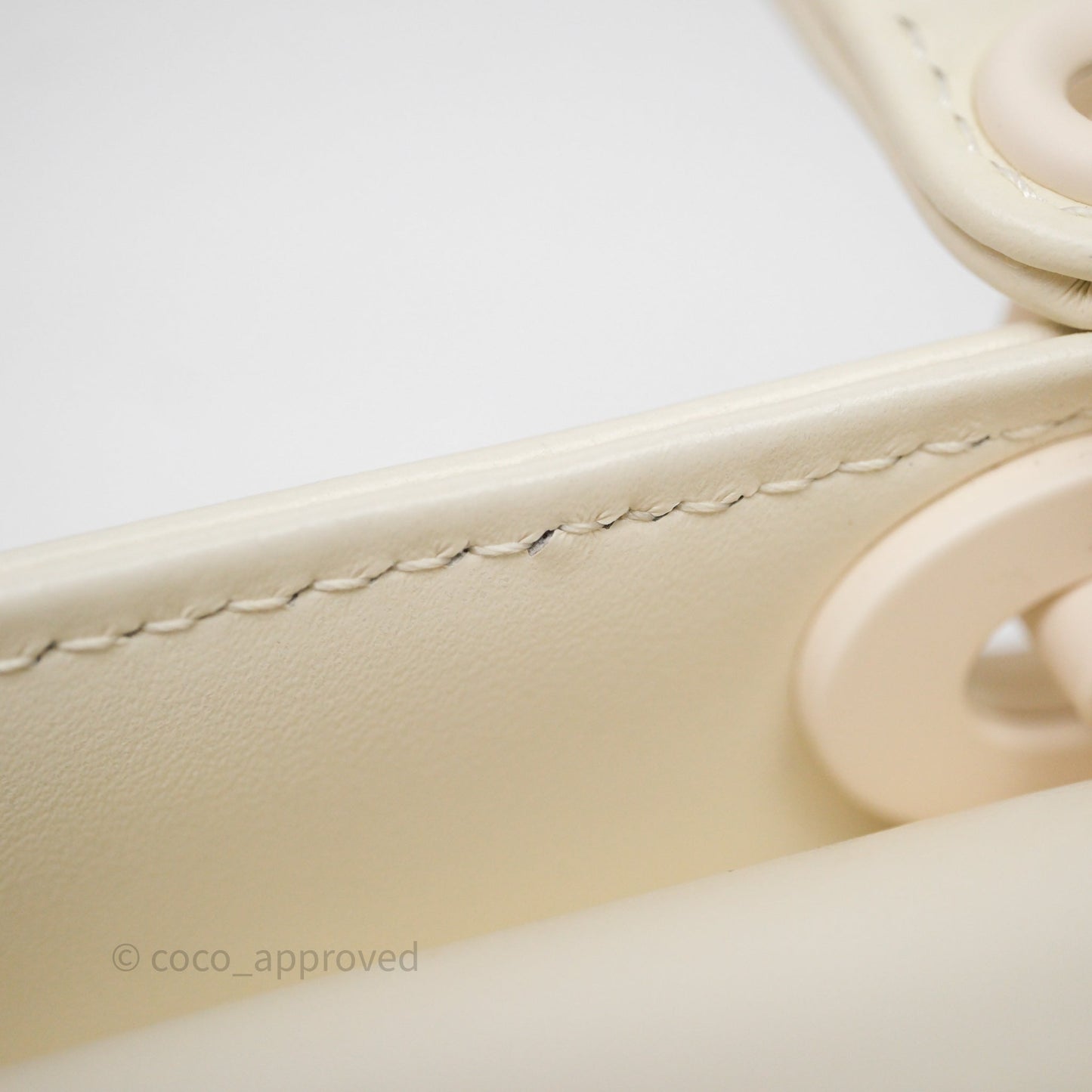 Dior Micro Lady Dior Latte Cannage Calfskin with Diamond Motif